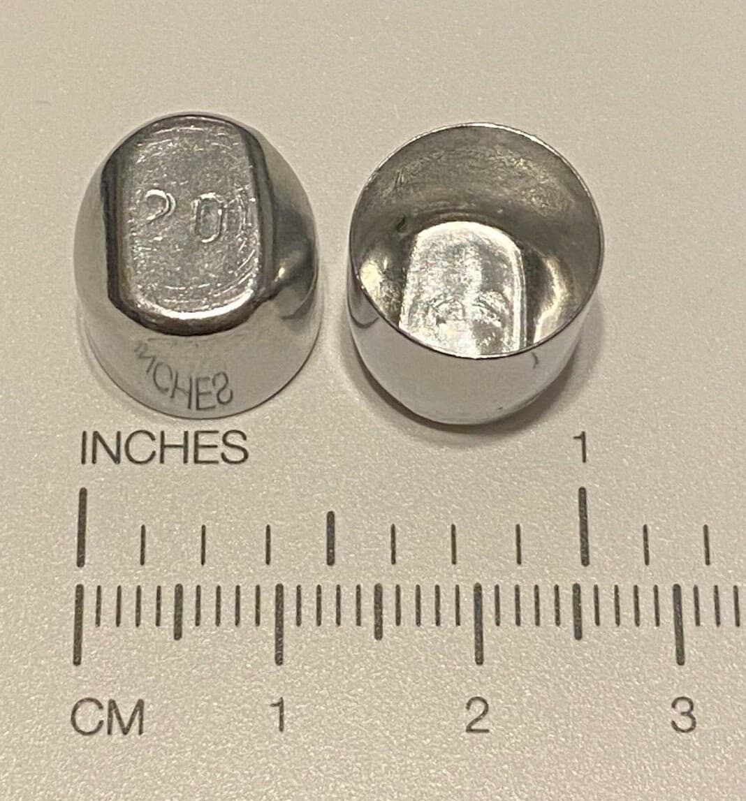 Dental Aluminum Shell Temporary Crowns Starter Kit - Asstd sizes #1-20 (100 pcs) 4