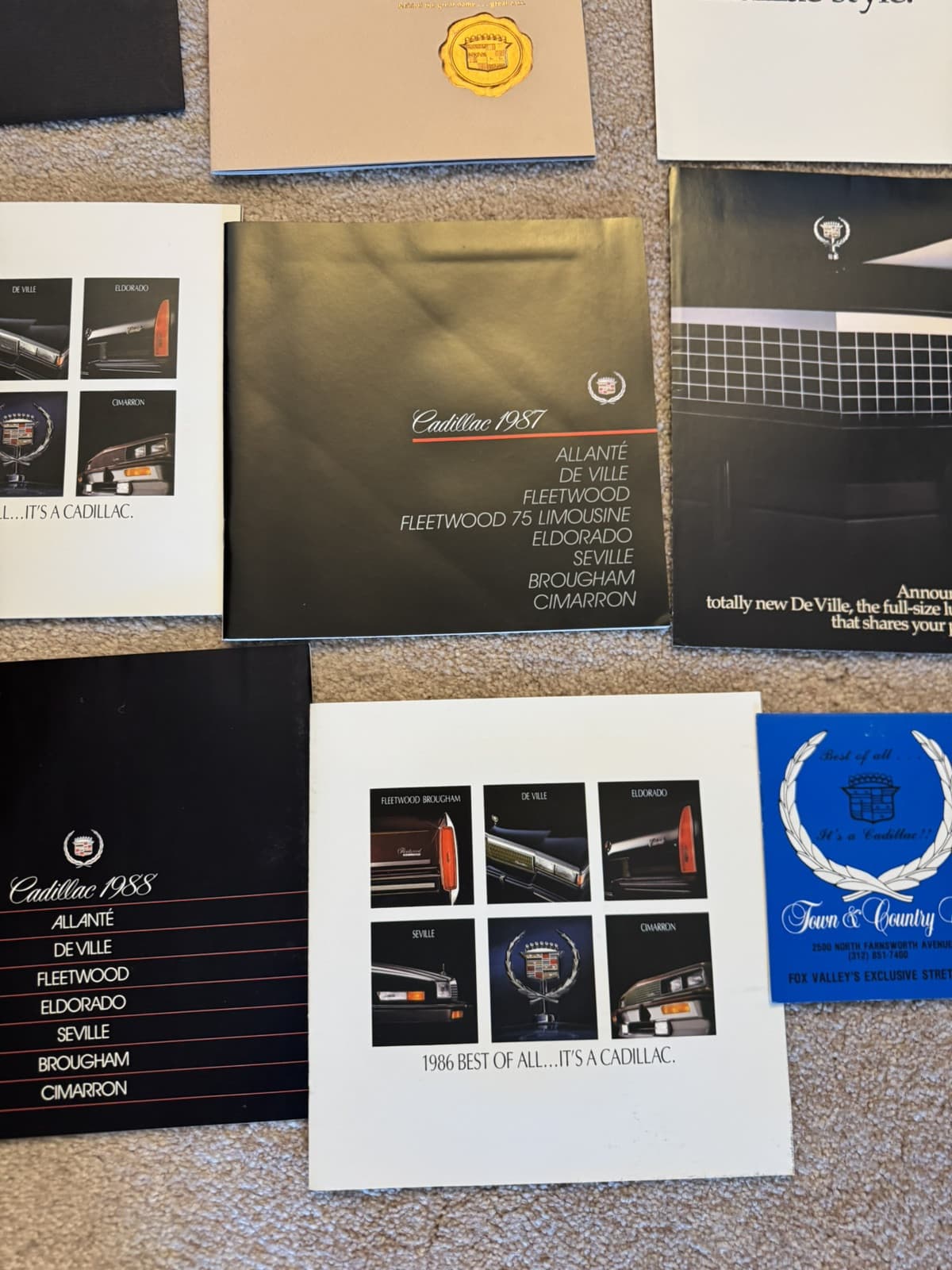 Lot of  14 Original Cadillac Brochures - Papers , Concept Nice Lot All Together 6