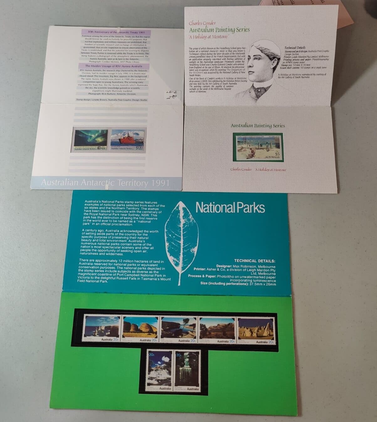 Lot of 3 1980 British Post Office SECOND MINIATURE SHEET MNH + Info Sheet 2