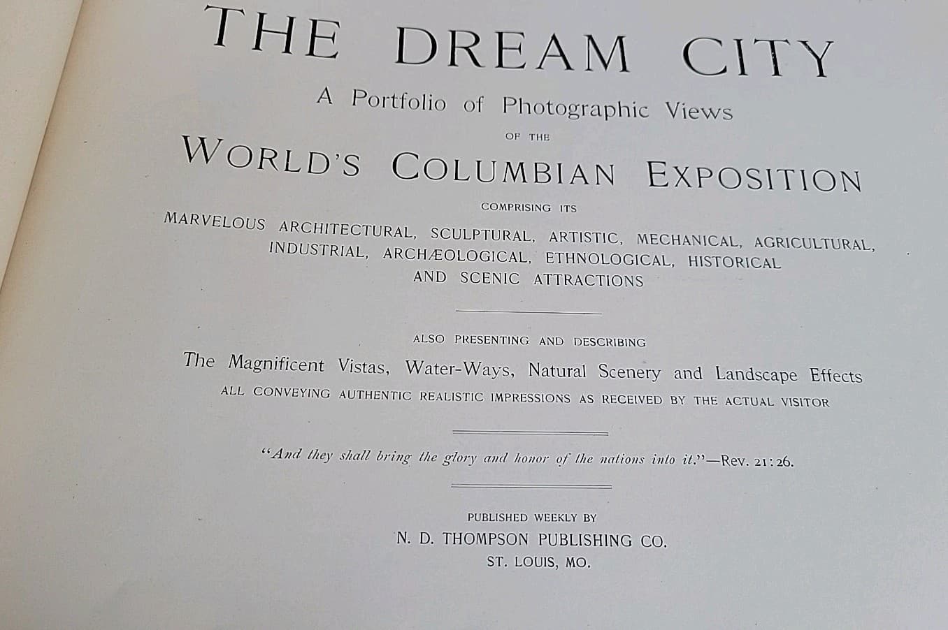 Rare 1893 “Views Of The Worlds Fair- Photo Views of World’s Columbian Exposition 3