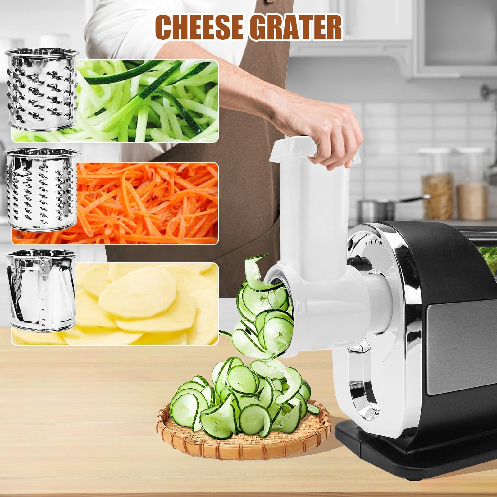 3200W Electric Meat Grinder Heavy Duty Commercial Sausage Maker Mincer Stuffer 6