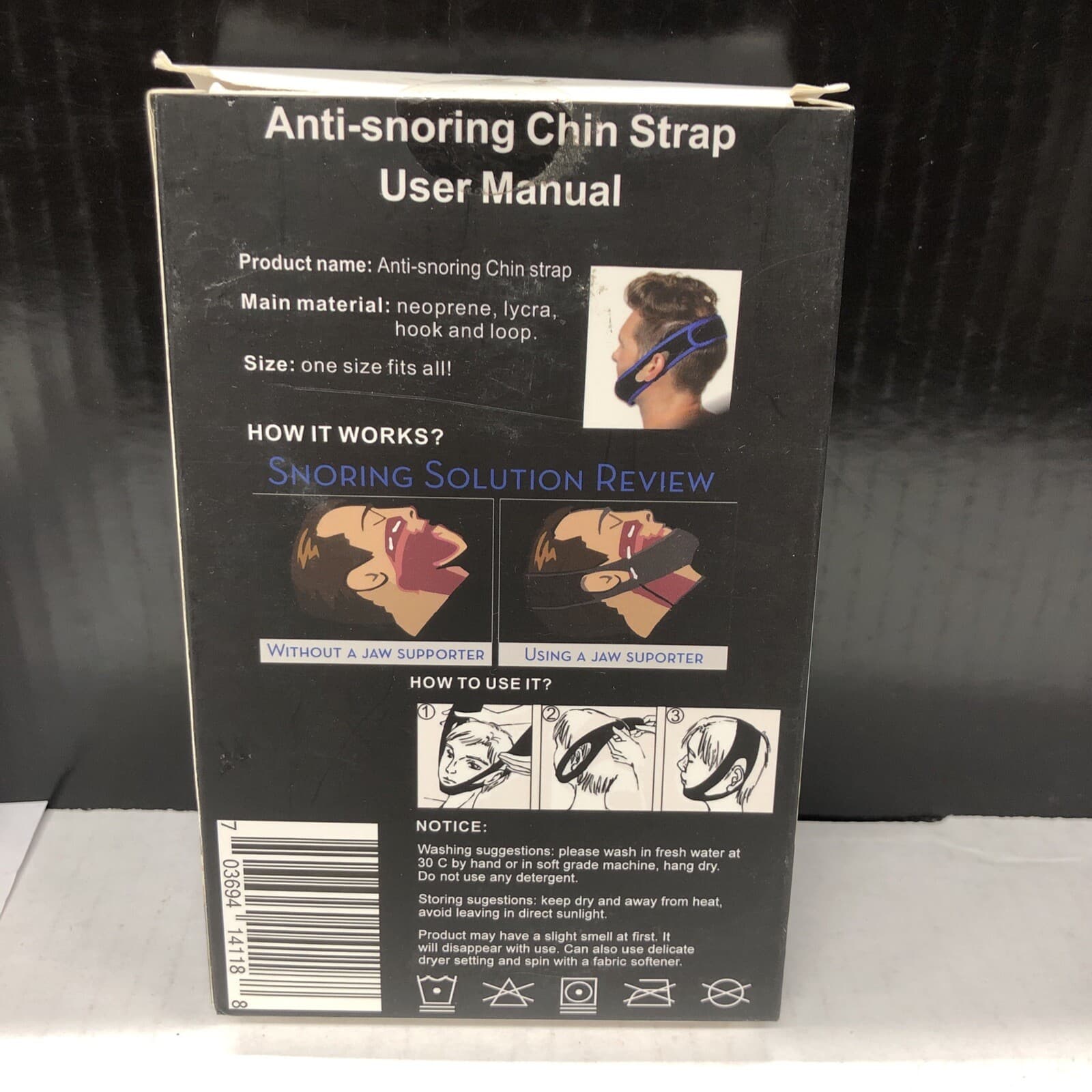 Transcedent home products Anti Snoring Chin Strap Sleep Apnea Snore solution 2