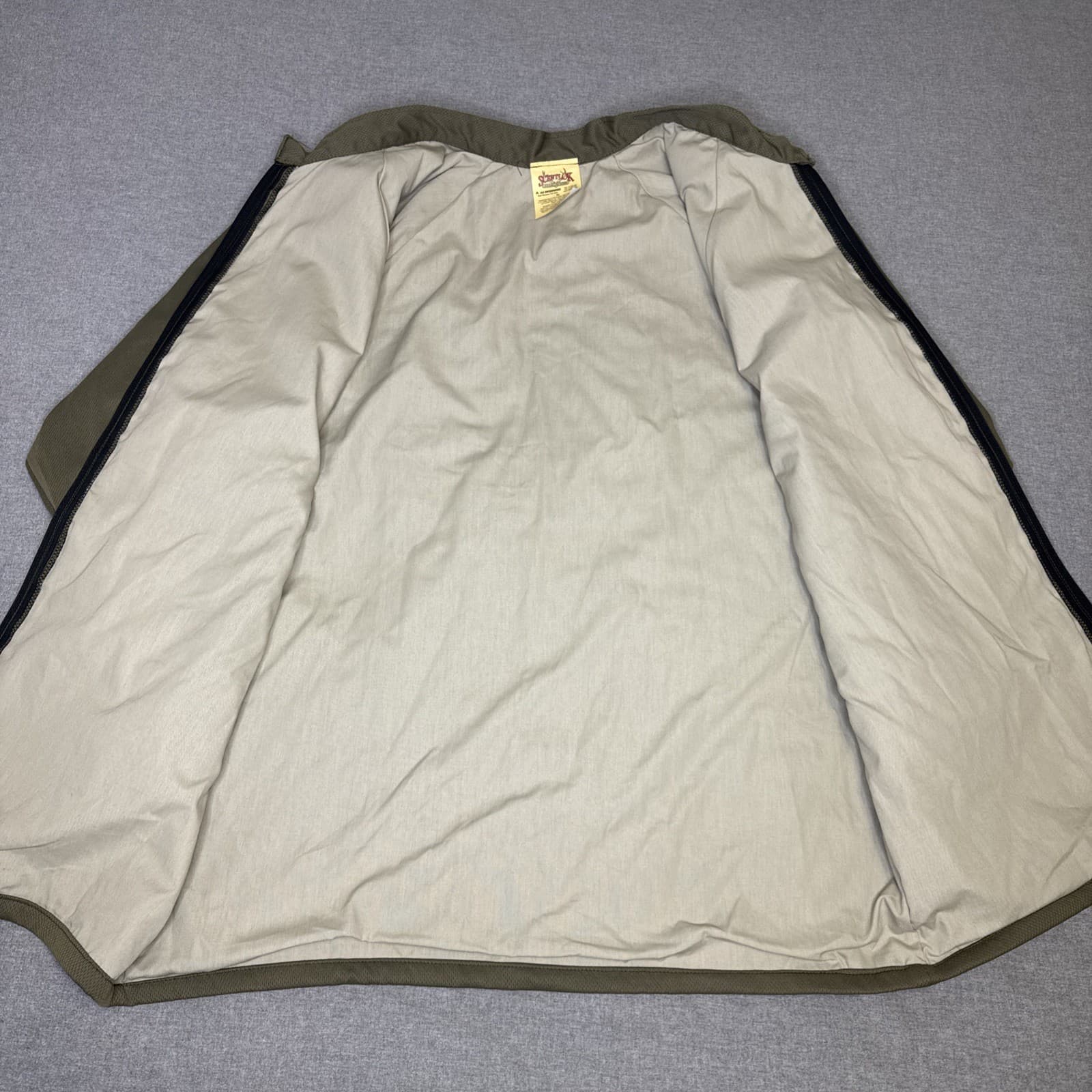 Scent Lok Base Layer Top & Bottom Men’s XL Olive Full Zip Hunting Jacket & Pants 3