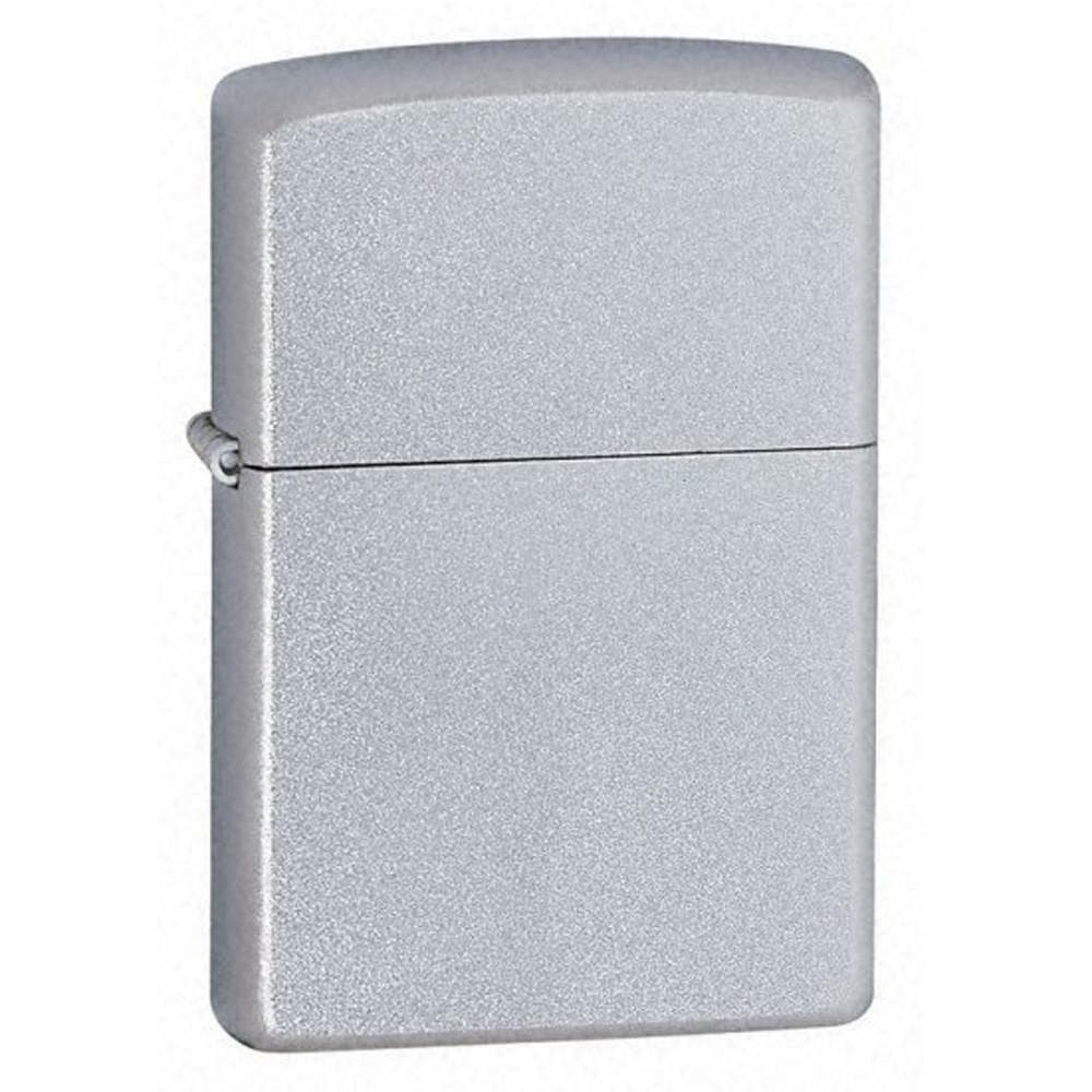 Zippo Windproof Lighter Classic Satin Chrome Finish Plain (205) 3