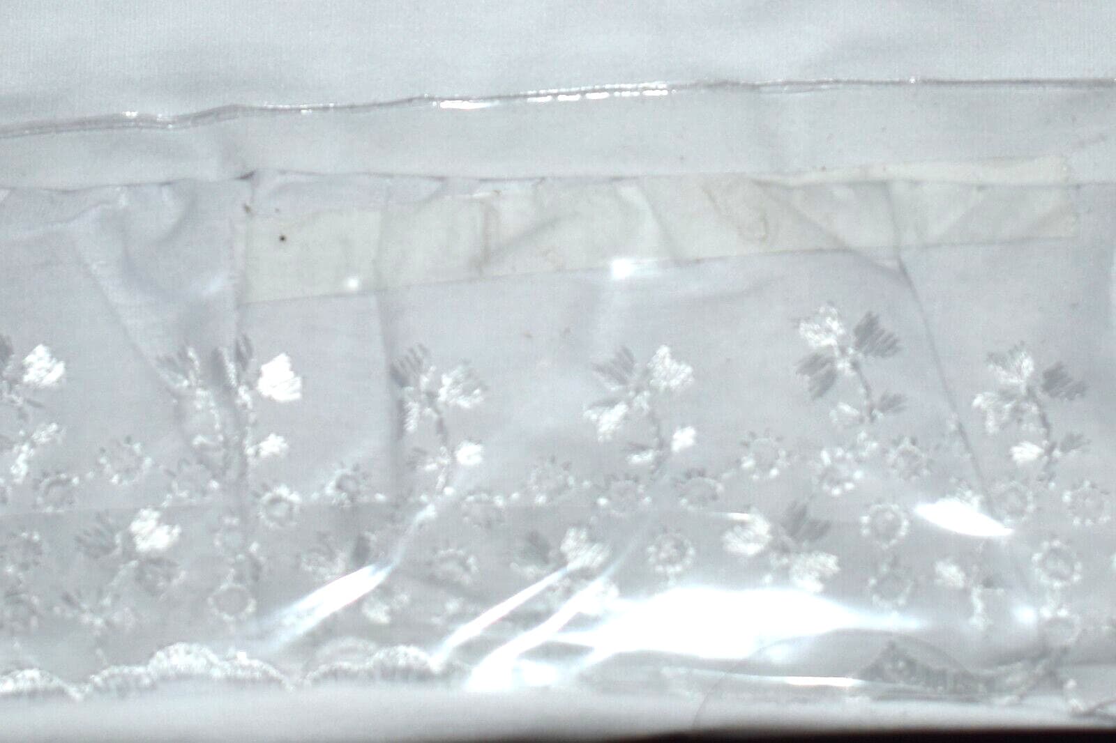 Vintage SPRINGMAID Lucerne La Pillow Sham White Eyelet Standard  Made in USA 4