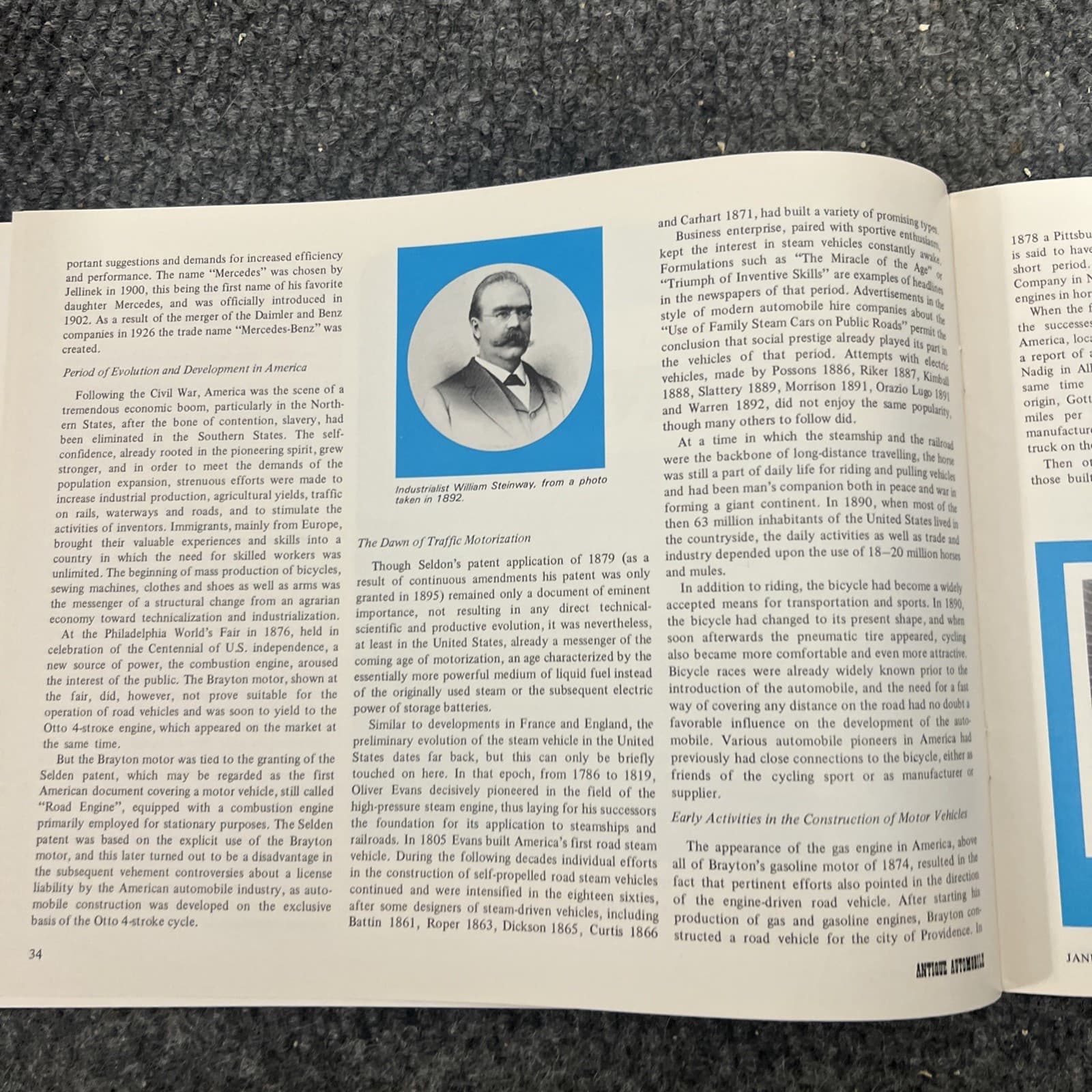 1971 Mercedes-Benz historical booklet promotional brochure 4