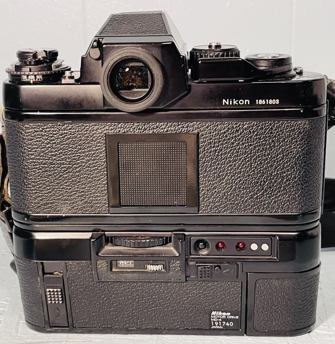 Nikon F3 Camera With Motor Drive MD4. And F Series Camera With 4 Lenses Manuals 4