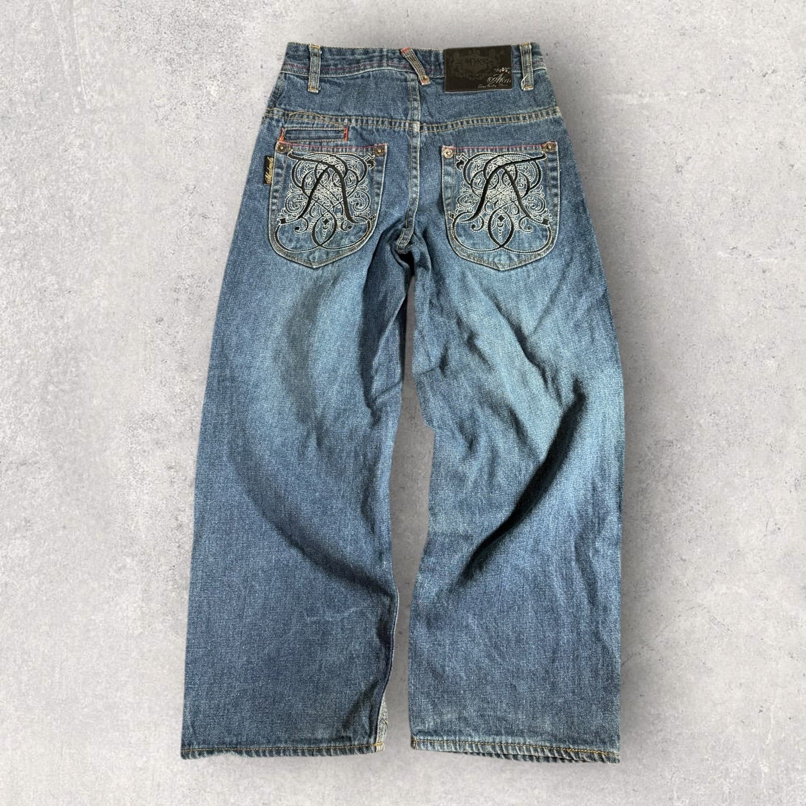 Vintage Y2K Eynce Rocawear Akademiks Baggy Denim Jeans Youth Size 10 Lot of 3 6