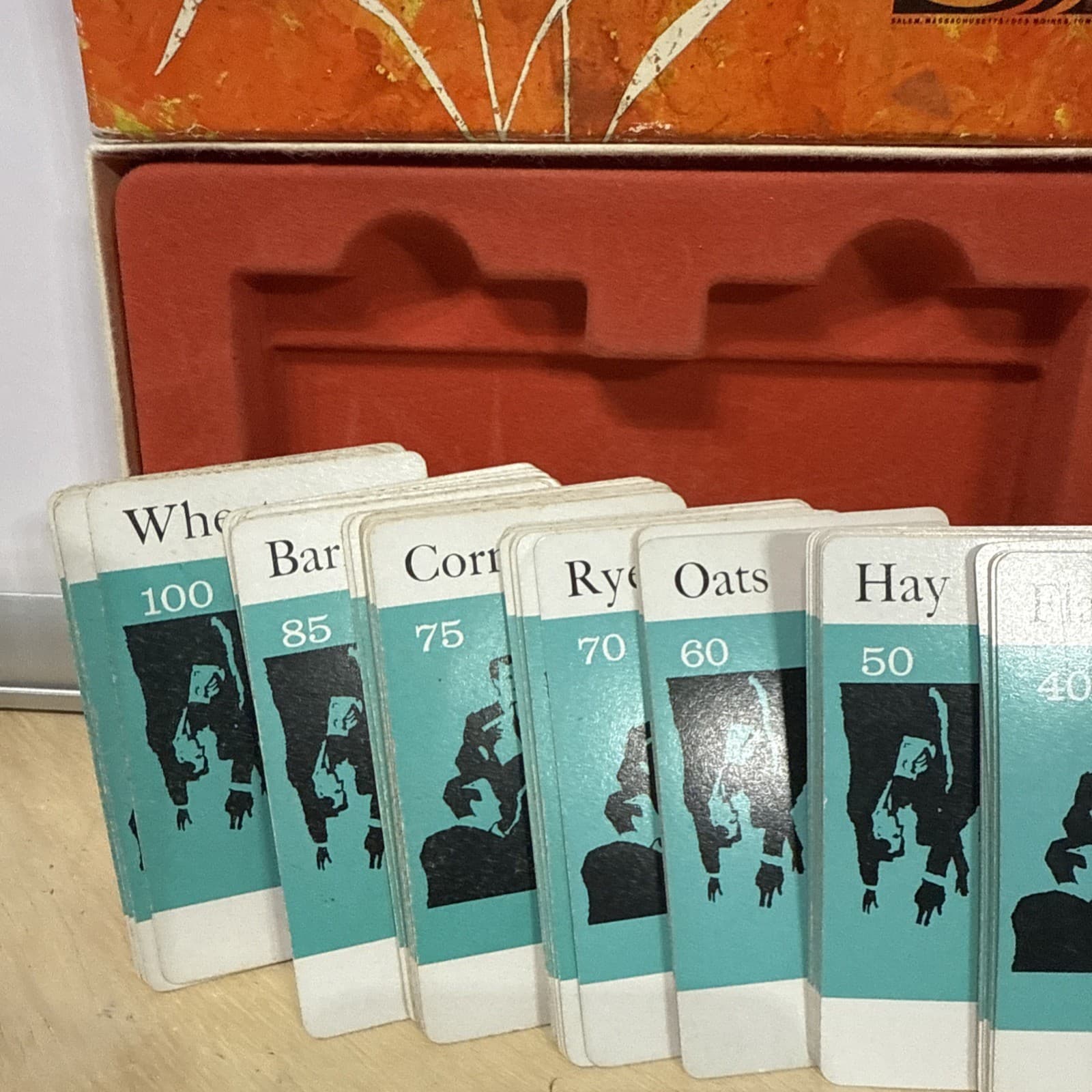 VINTAGE 1964 PARKER BROTHERS PIT CARD GAME No. 660 COMPLETE IN ORIGINAL BOX 3