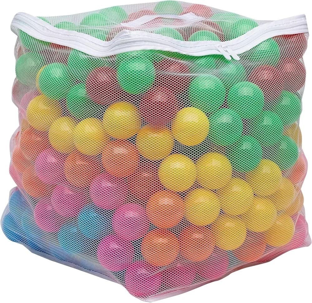 BPA Free Crush-Proof Plastic Ball, Pit Balls with Storage Bag, for Toddlers Kids 6