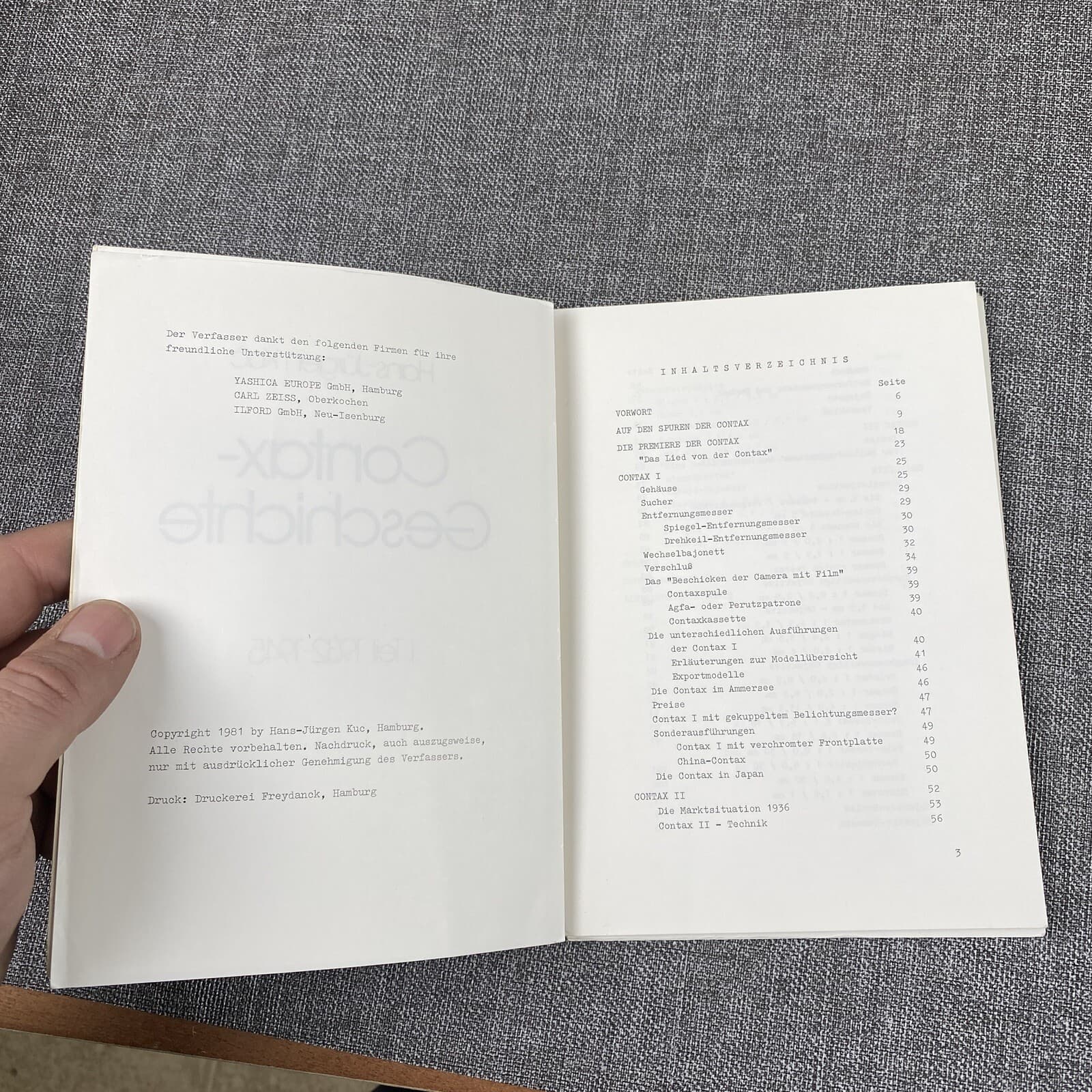 Vintage History of the Contax Part I - 1932-1945 by Hans Jurgen Kuc 1981 3