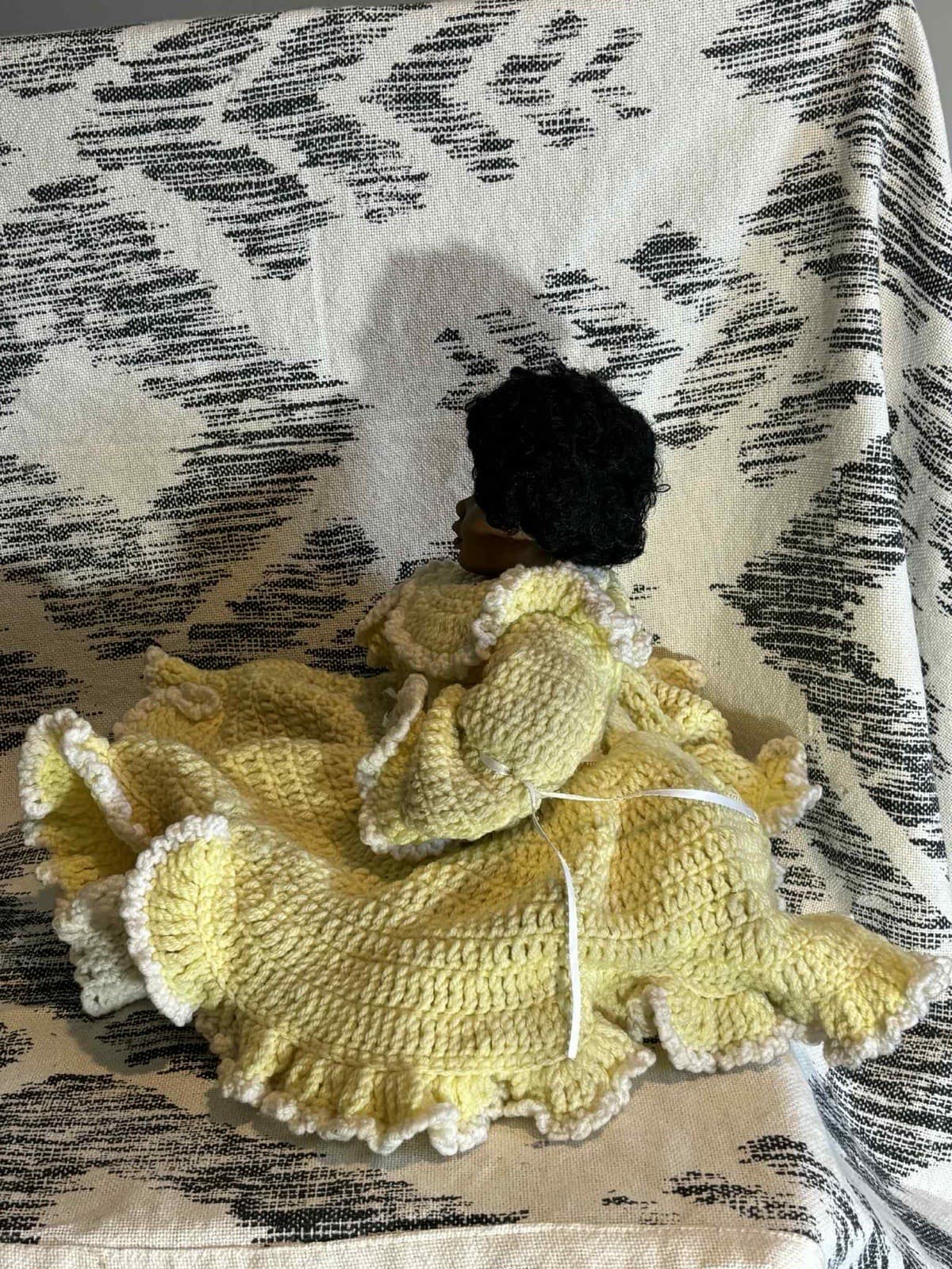 Vintage Haunted Creepy Doll With Outfit Yellow Dress Spooky 2