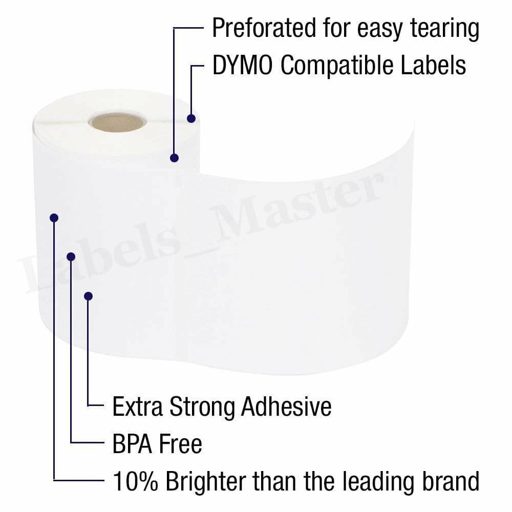 40 Rolls DYMO 4XL Shipping Labels 4x6 Compatible 1744907 Direct Thermal Printer 2