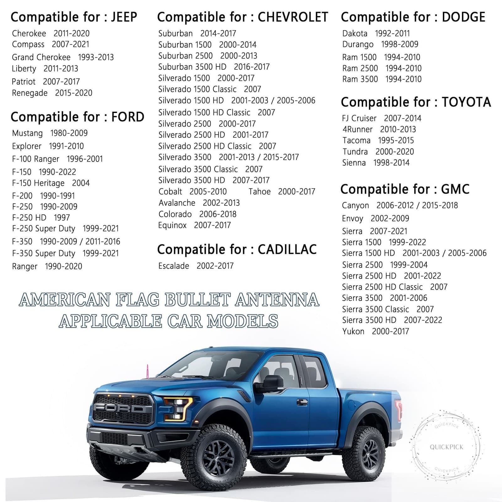 Car Bullet Antenna,Truck Exterior Decoration Accessories Car Vehicle Replacement 2