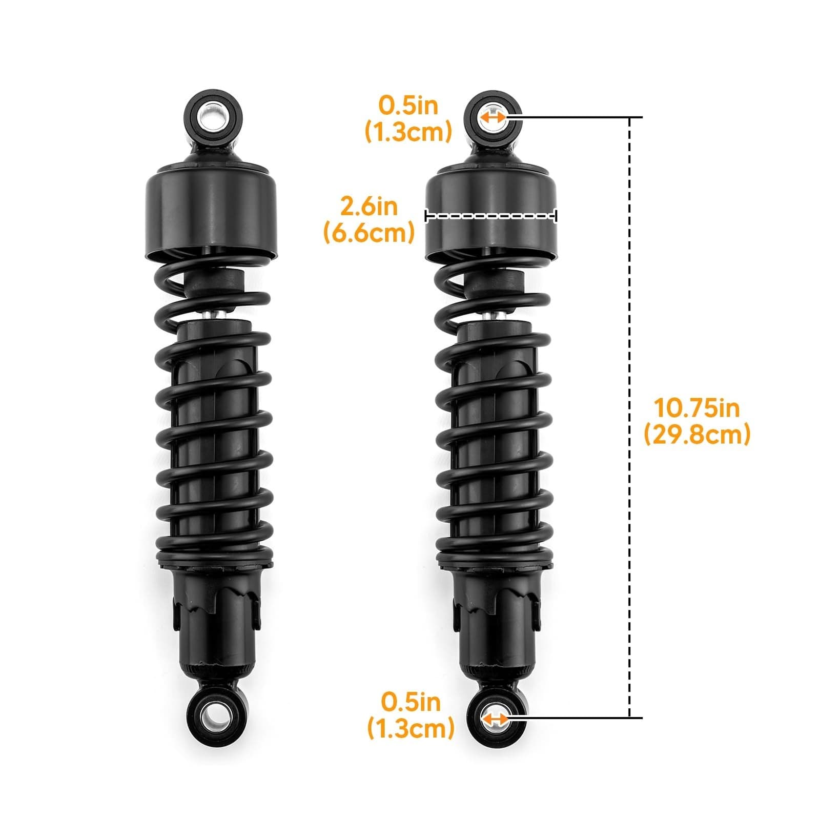 Mofun 11.75" Rear Shocks Lowering Kit Preload Adjustable Compatible with Harl... 3