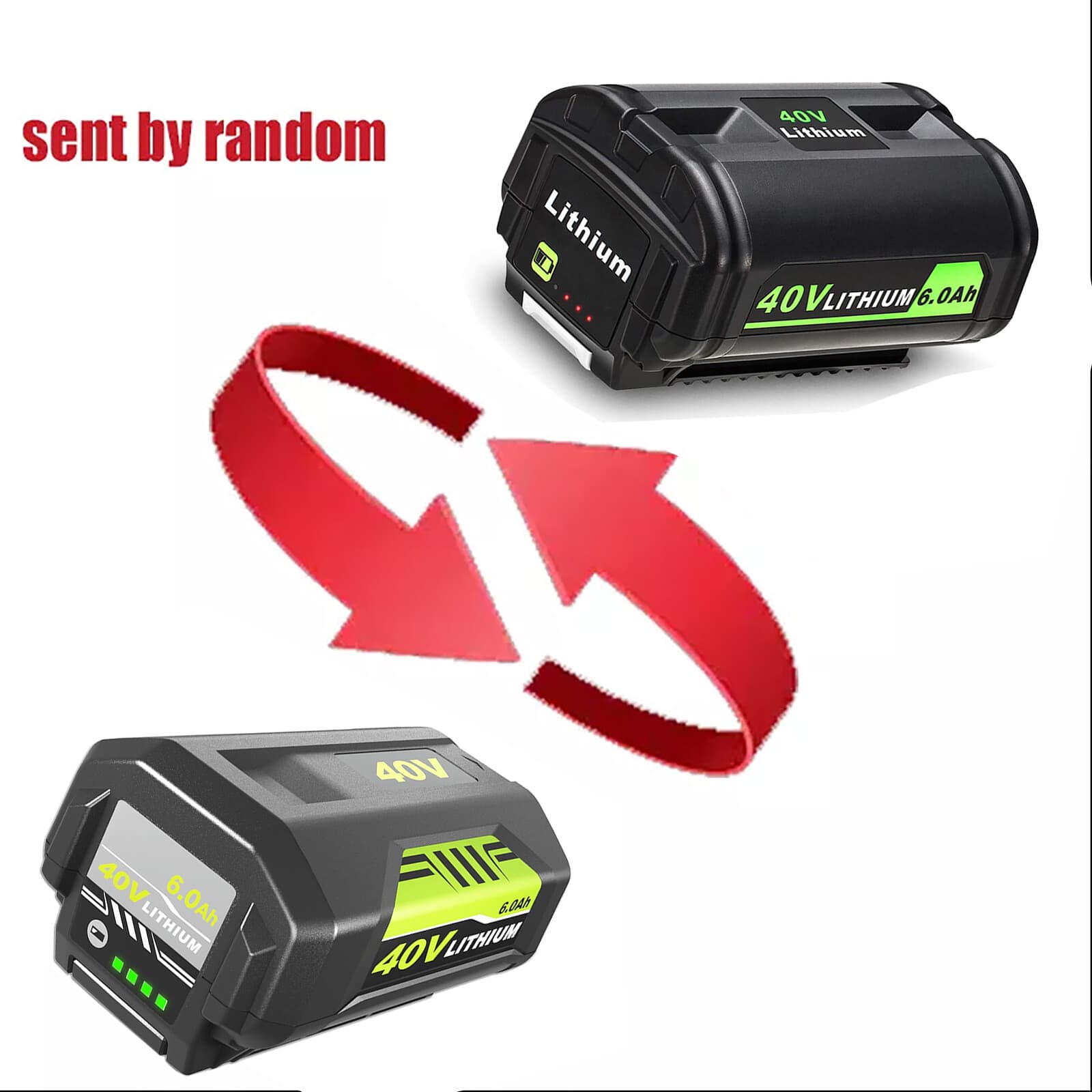 40V 6.0Ah Battery for Ryobi 40 Volt Lithium OP4050 OP40602 OP40261 OP4060 OP4030 2