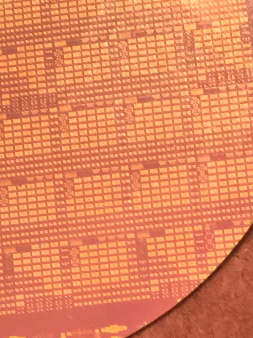 2" Gold Silicon Wafer Unique Extremely Rare RF NAND Vintage CPU Chip 5