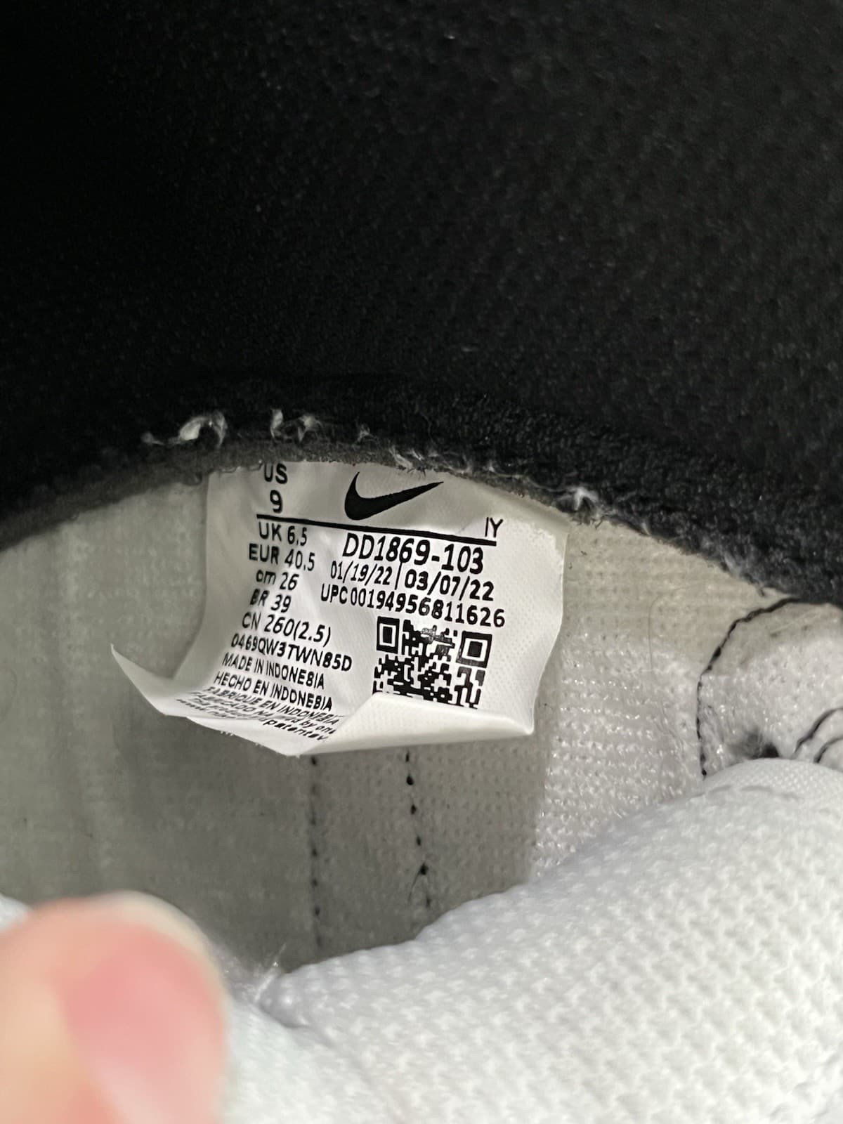 Nike Dunk High Panda Black And White Size 9 DD1869-103 6