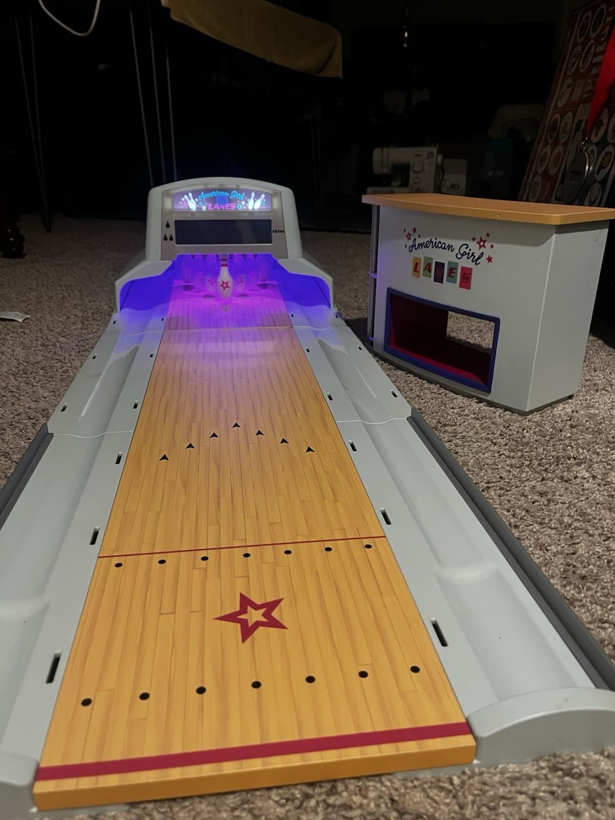 American Girl Bowling Alley with Check-in And Snack Bar