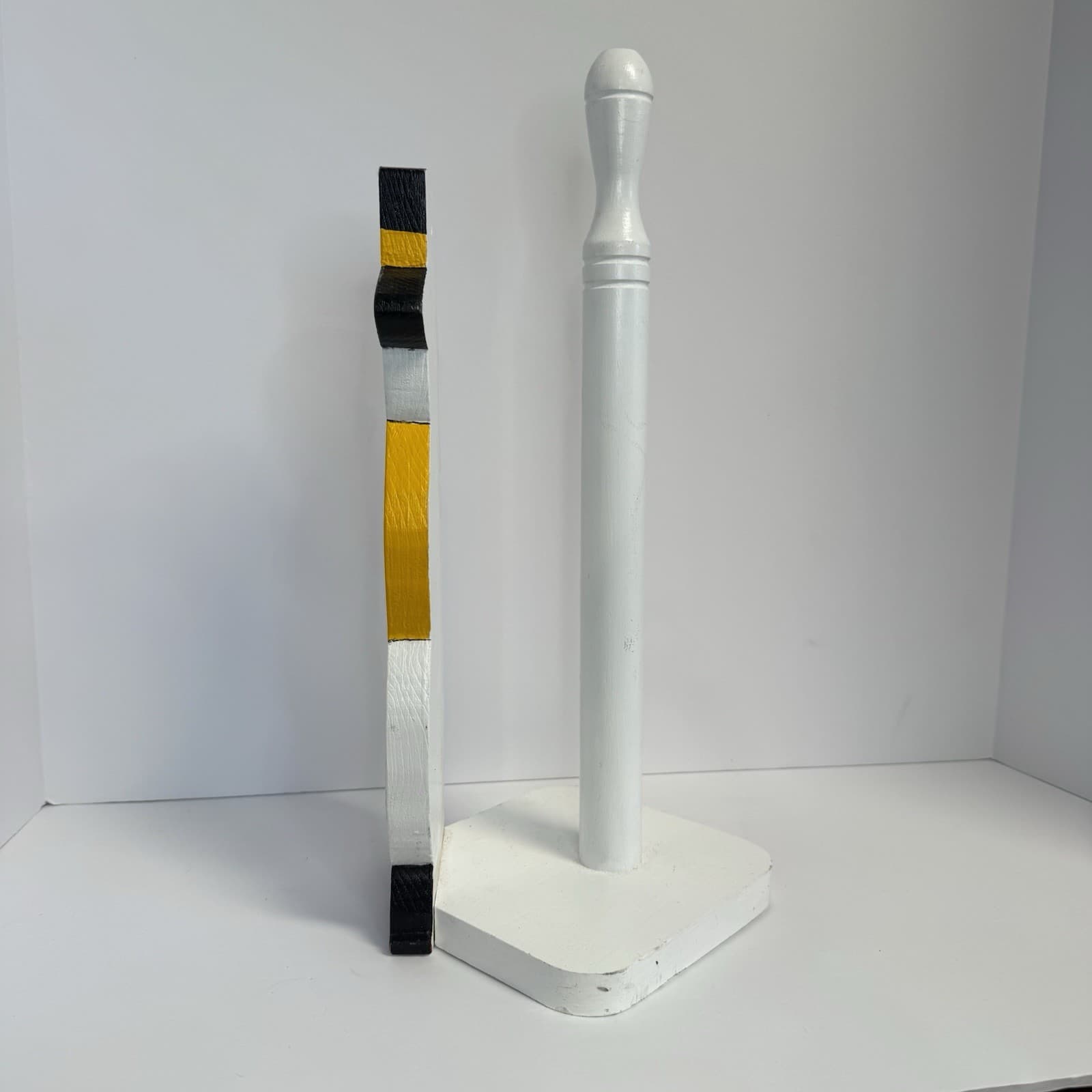 Snowman Paper Towel Holder Wooden Christmas Decor 6