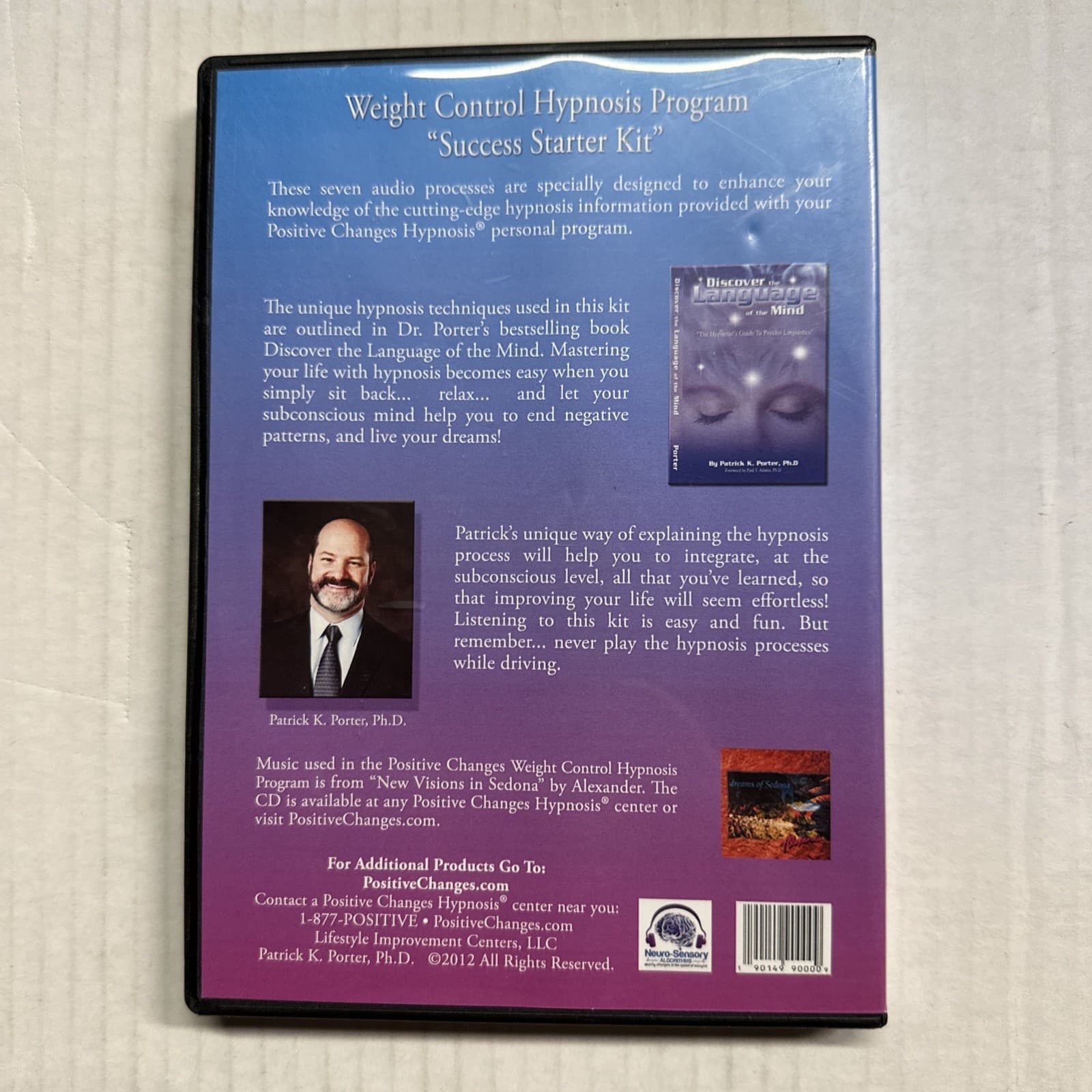 WEIGHT CONTROL HYPNOSIS PROGRAM SUCCESS STARTER KIT AUDIOBOOK CD PATRICK PORTER 3
