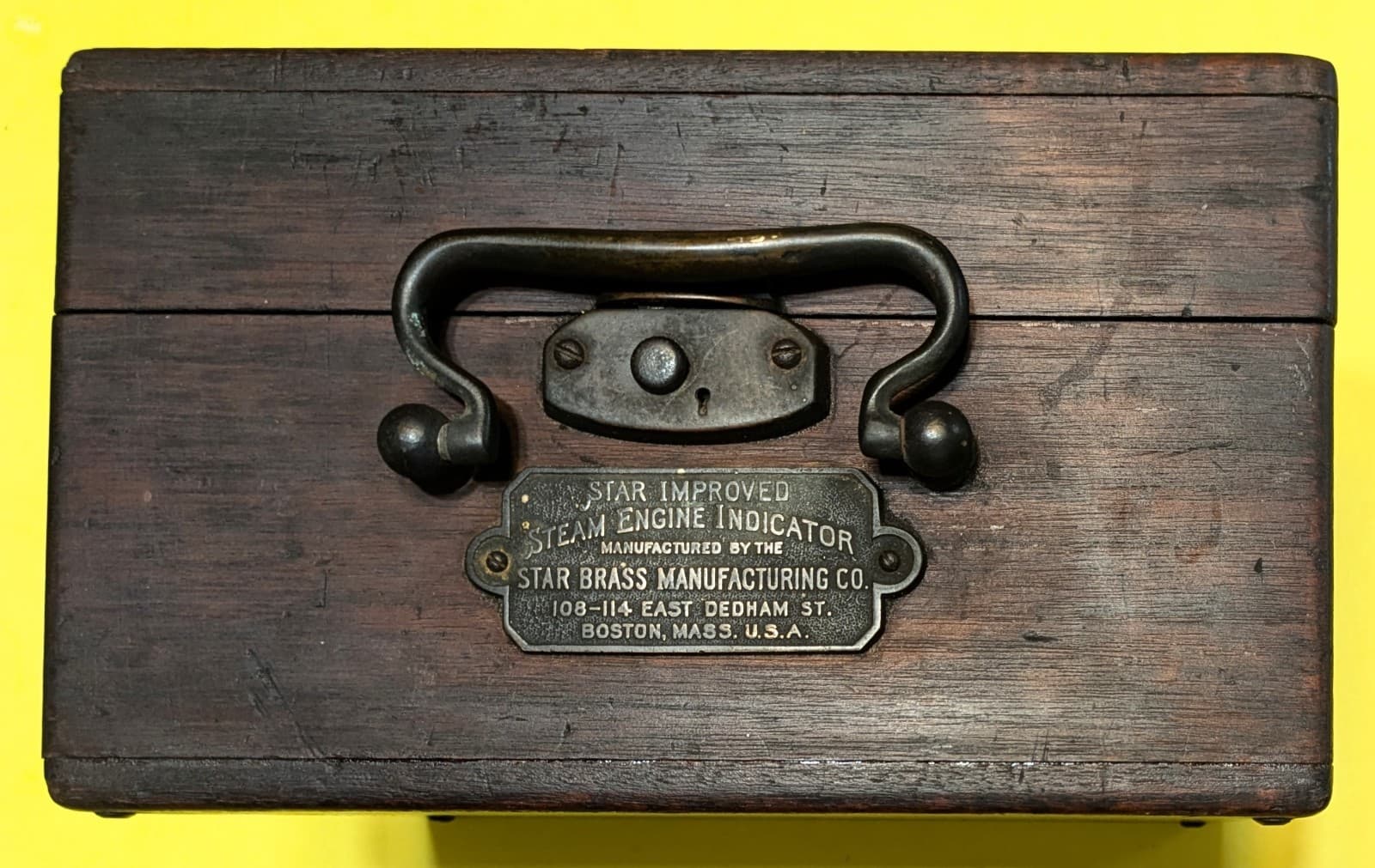 1901 Steam Engine Indicator. Star Brass Manufacturing  Co. S/N 218 Boston Nice. 2