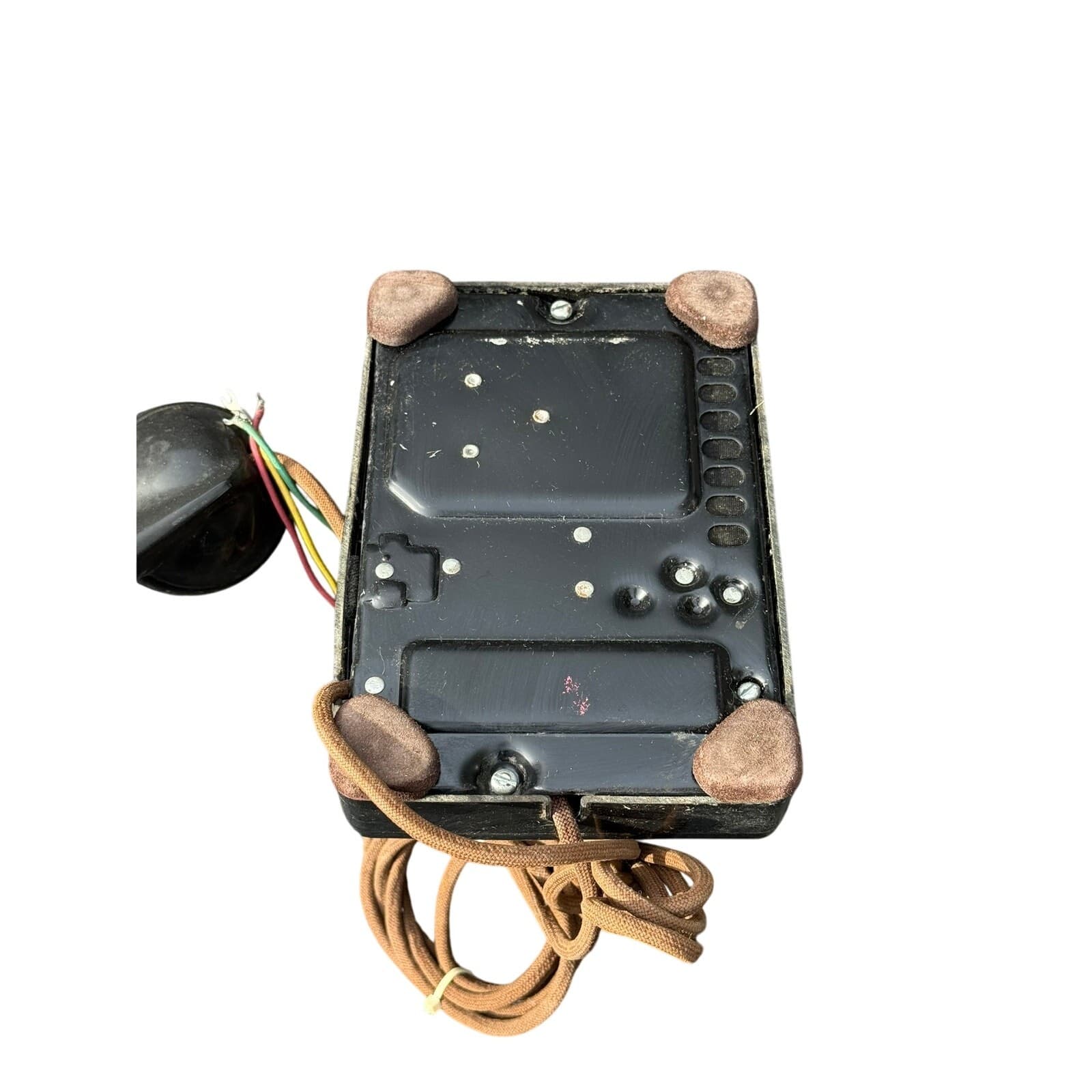 Vtg Bell System Western Electric F1 Black Rotary Dial Desk Phone Untested 6