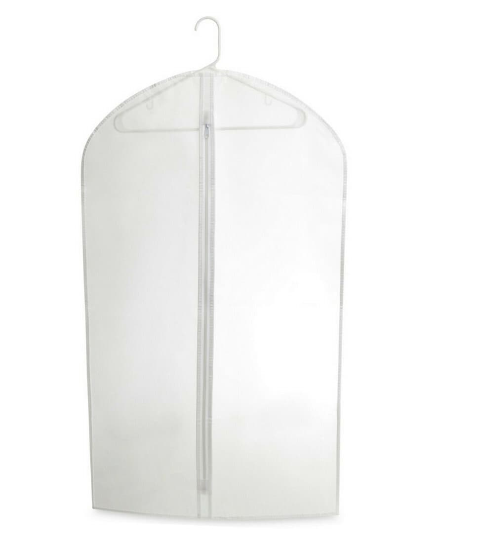 Clear Vinyl Suit Bag Garment Bags 24'' x 40'' With Zipper For Travel 2