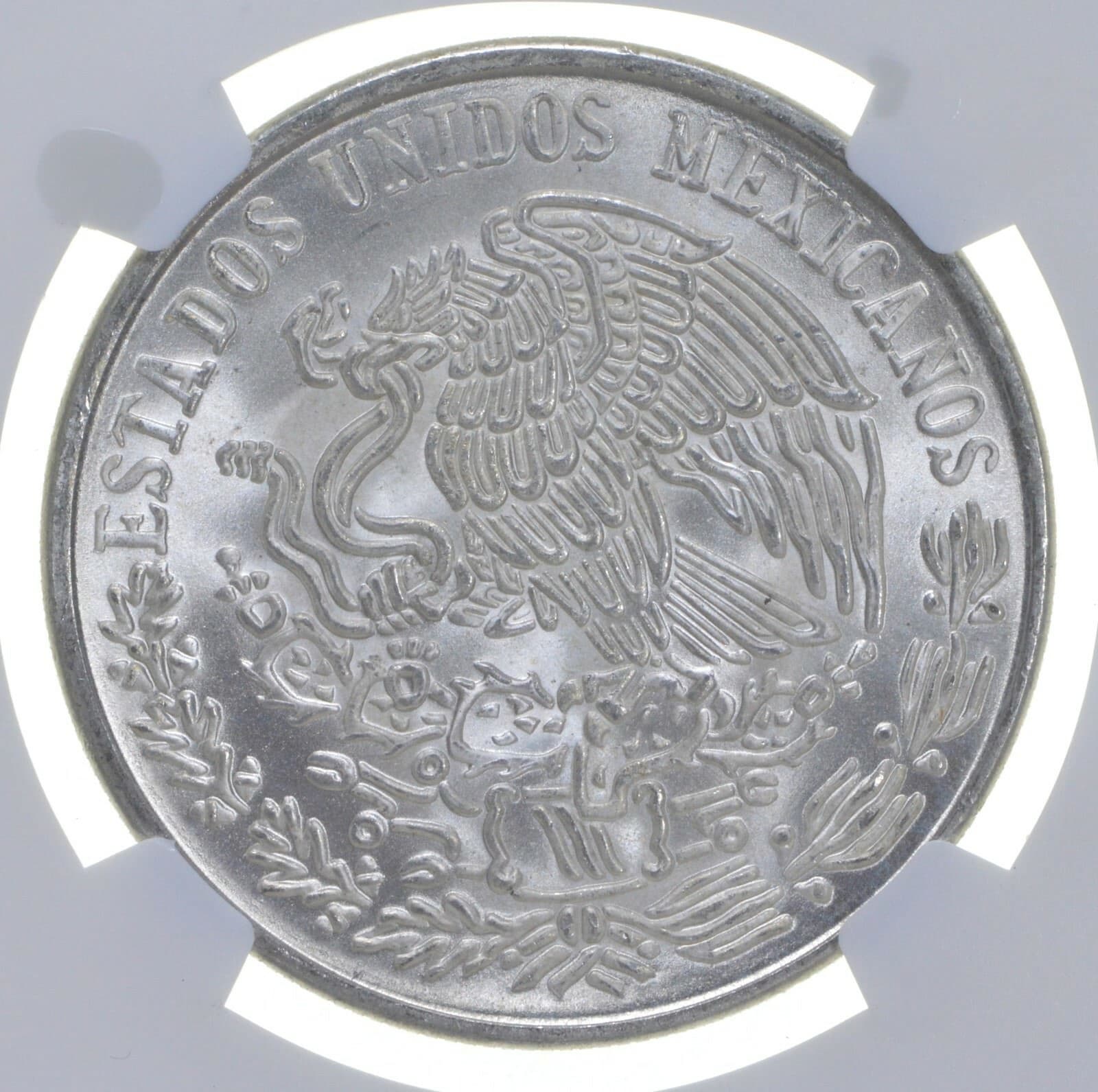 1978 MEXICO Silver 100 PESOS S100P NGC MS 65 LUSTER GEM BU 4