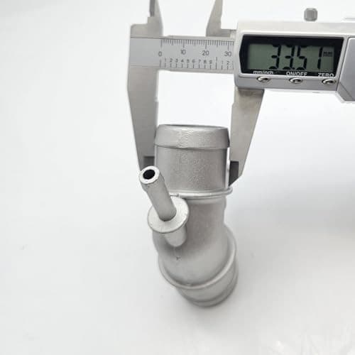 New Upper Radiator Cooling Coolant Cast Aluminum Water Distribution Pipe Hose  6