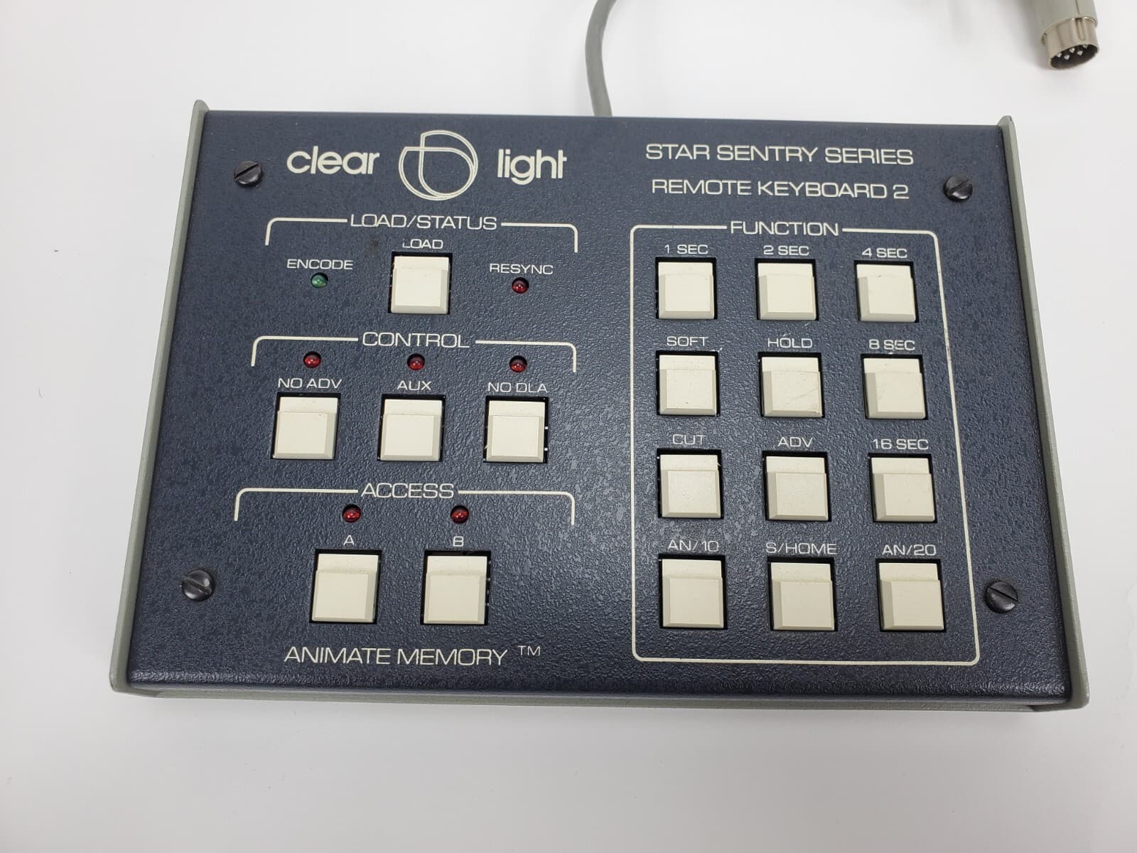 Clear Light Star Sentry Series Remote Keyboard 2 Untested  2