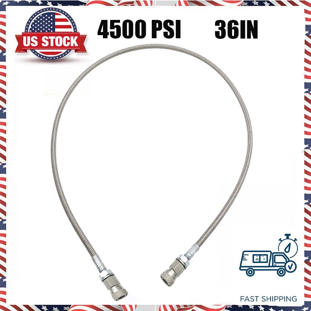 Paintball Tank Fill Whip Hose Extension Stainess Steel CO2 HPA Female g 3