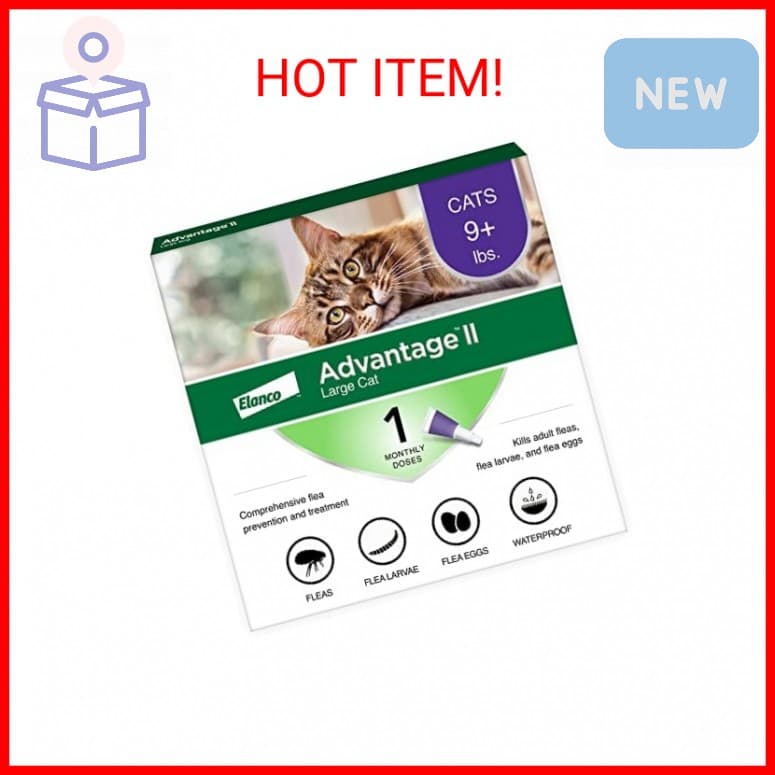 Advantage II Large Cat Vet-Recommended Flea Treatment & Prevention | Cats Over 9