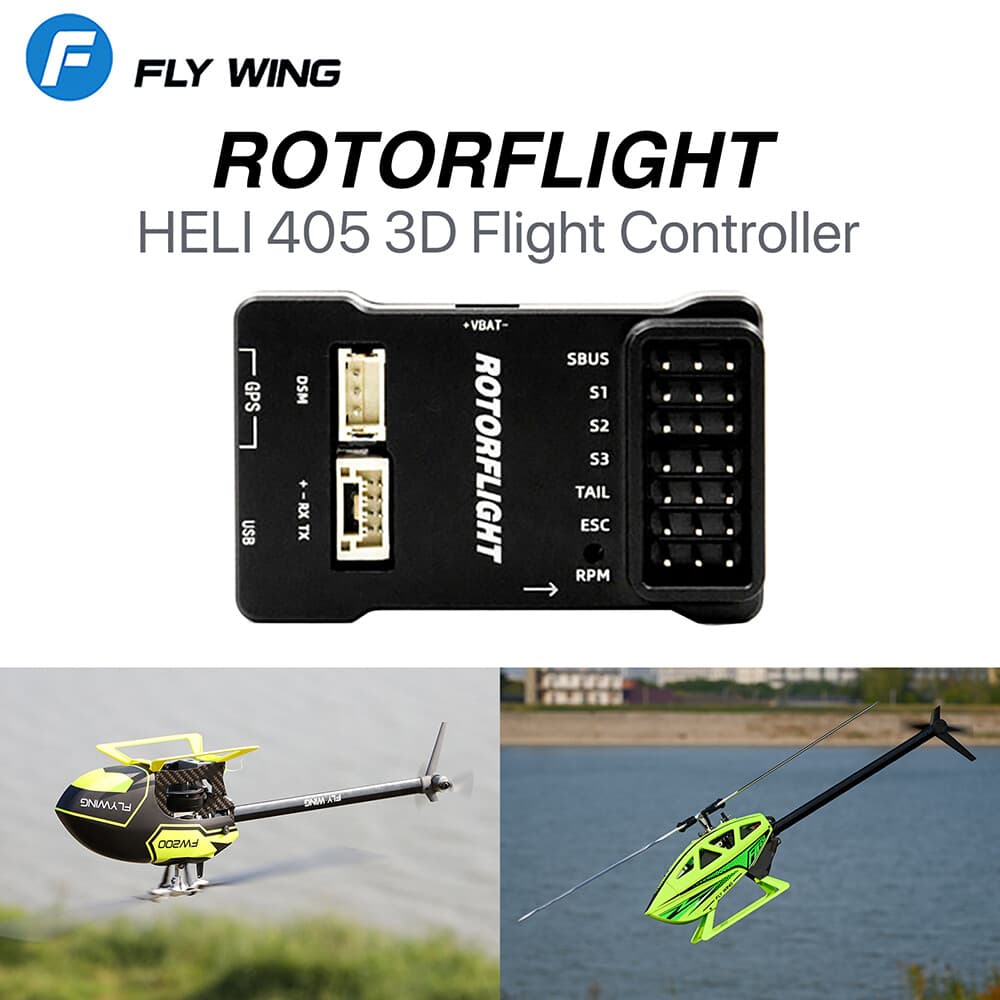 Flywing Rotorflight HELI 405 RF helicopter 3D Flight Controller FBL Gyro System 4