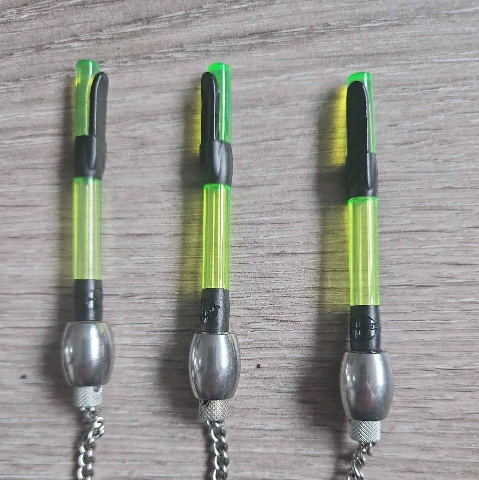 3 X Korda Stow Bobbins Green Carp Fishing Indicator Swingers Pod Alarm  5