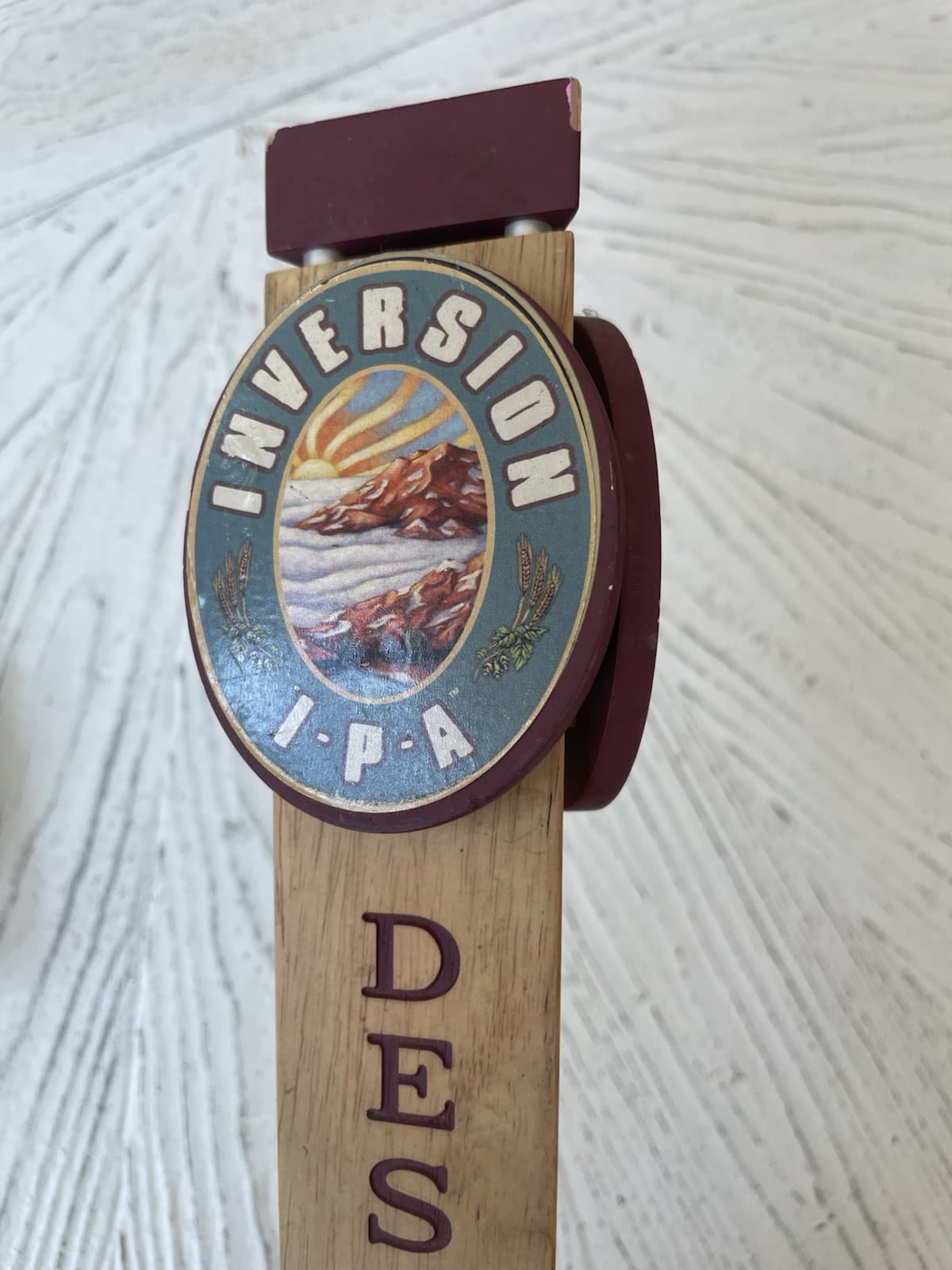 Beer Tap Handles Lot of 2 Deschutes IPA & Blank Wood 6