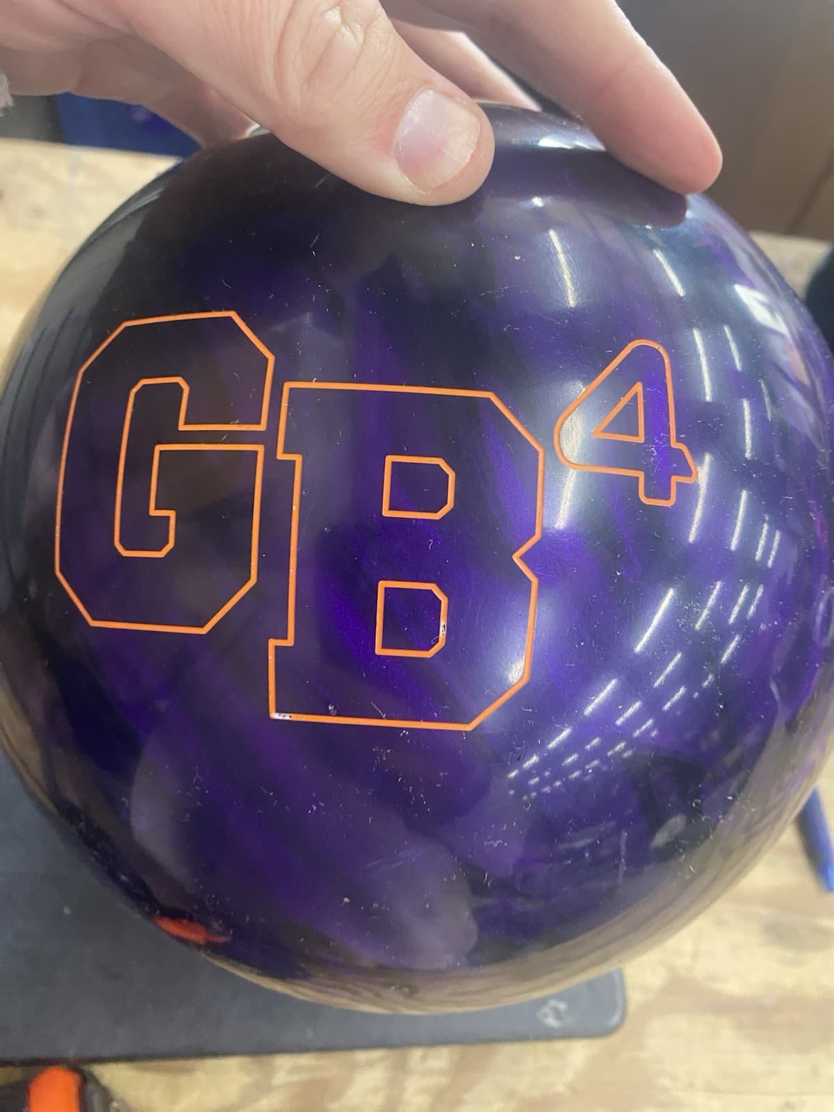 14 Pound-Ebonite "GB4 HYBRID PURPLE" NOT DRILLED 3