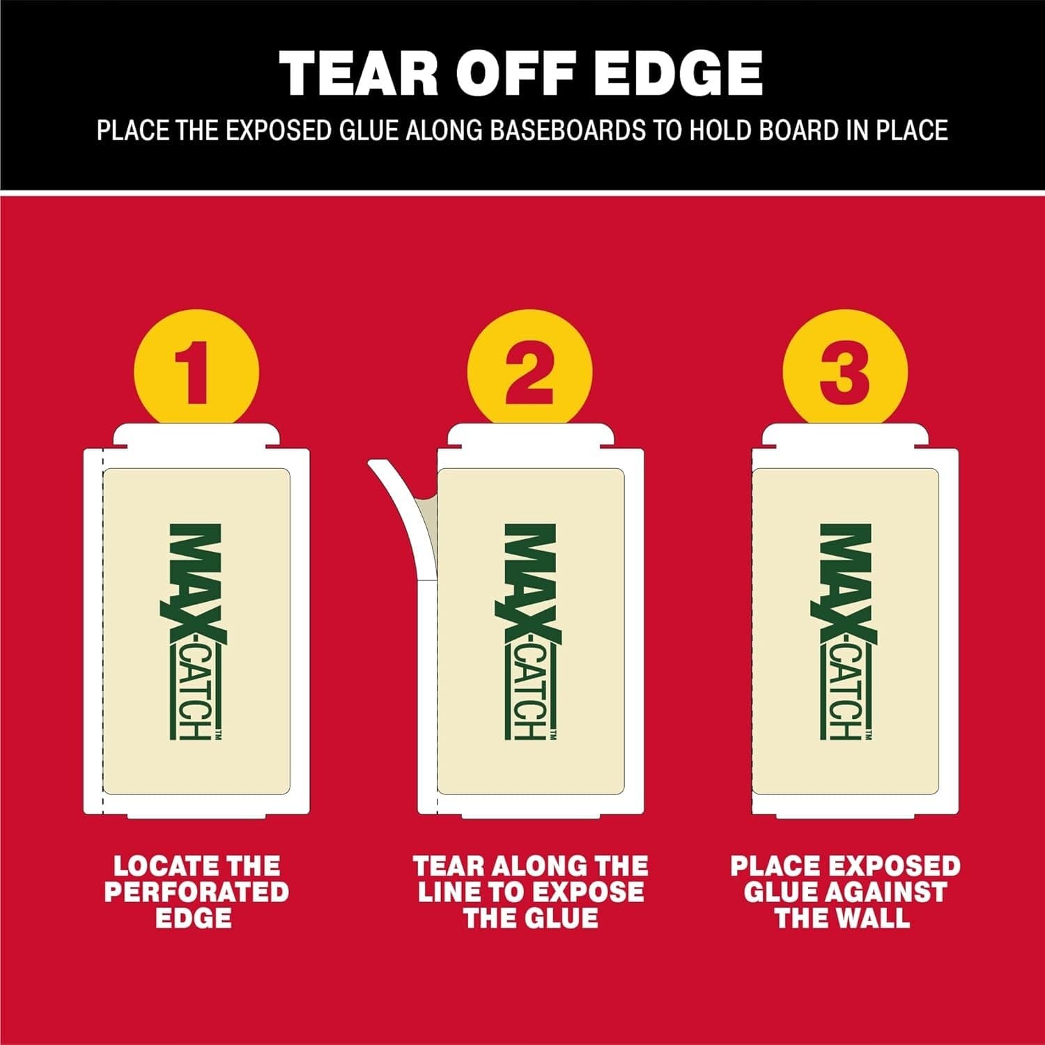 Mice Glue Traps Pest Sticky Boards MAX Catch trap Spiders Insects, 3 Count 3