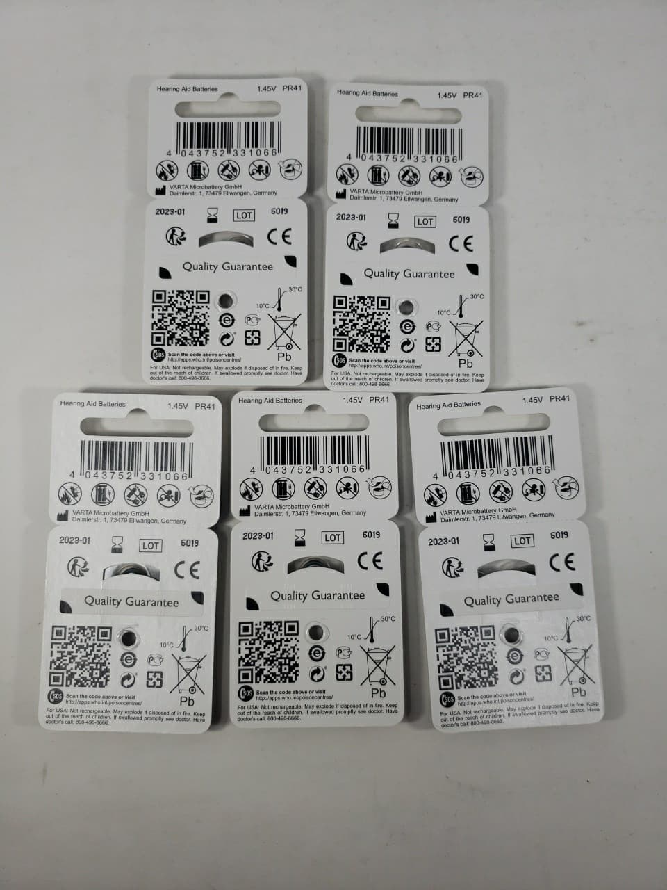 Oticon Hearing Aid Batteries Size 312 Sealed Lot of 30 Expired 01/23 See Photos 6
