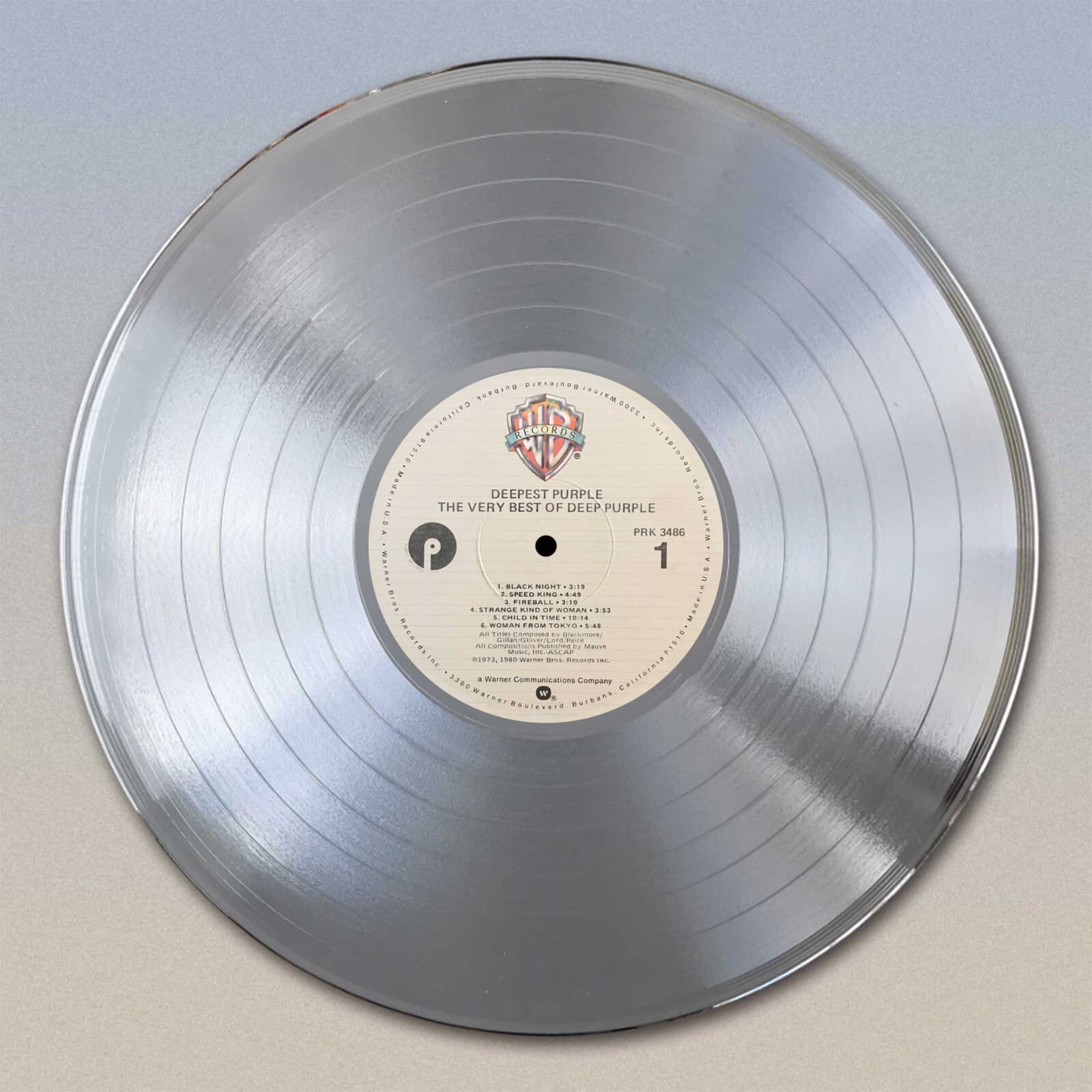 Deep Purple "The Very Best Of Deep Purple"  Gold LP Record wall art 2