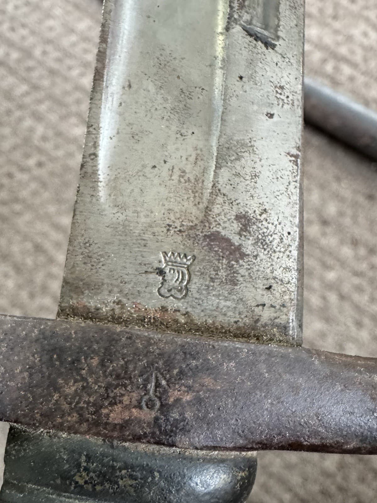 WWI Era Model 1866 French Chassepot Bayonet w/ Scabbard 3