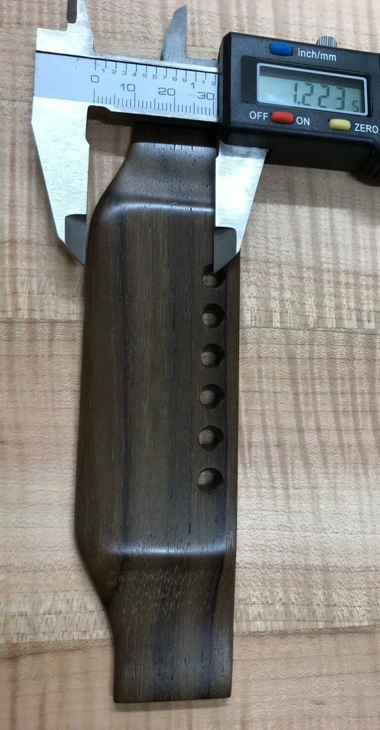 New Custom Replacement Guitar Bridge Gibson B25 LG Reverse Belly Polish Rosewood 4