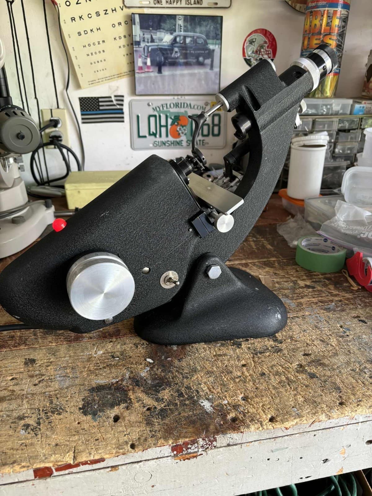 BAUSCH & LOMB MODEL 70 LENSOMETER/VERTOMETER. SERVICED. EXCELLENT CONDITION. 2