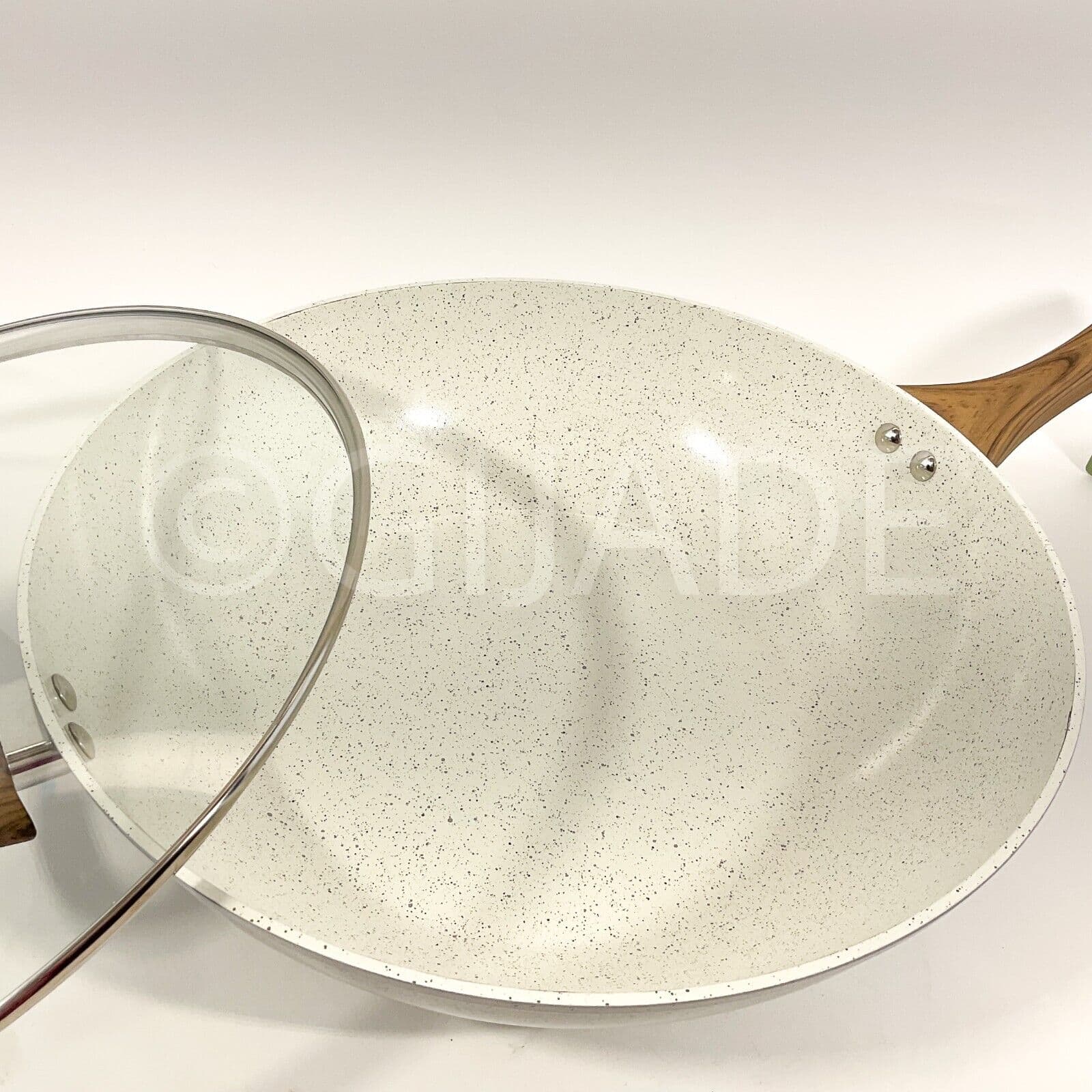 Masterclass Healthy Options Coating Ceramic 6.4-qt- 13.5" Big Sauté Pan Pot  Lid 4