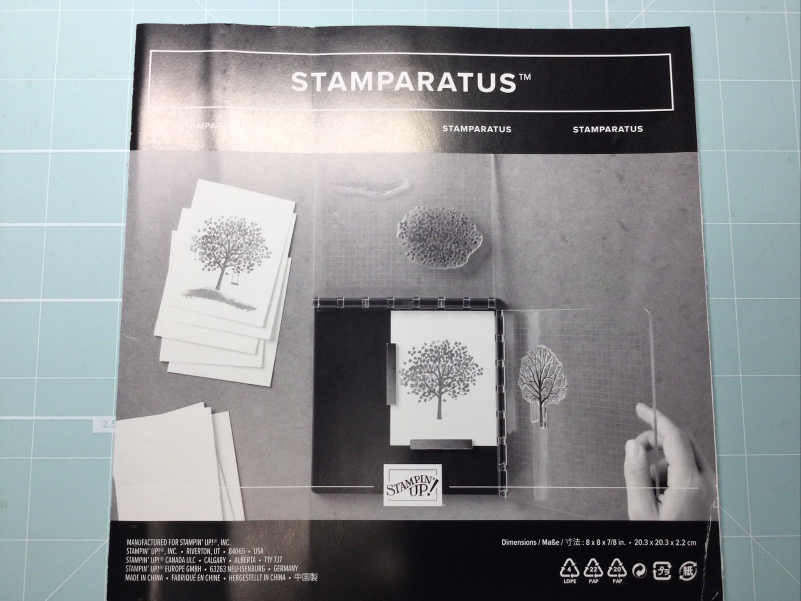 INSTRUCTIONS ONLY Stampin Up! STAMPARATUS Stamping Positioning Tool INSTRUCTIONS