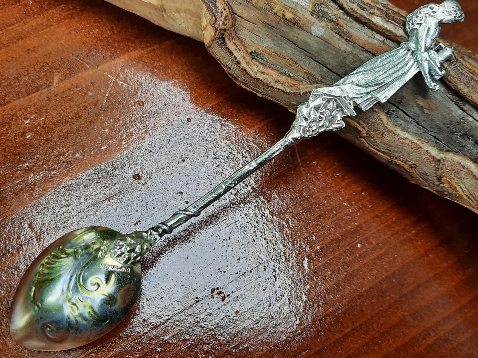 Sterling Silver Gorham Nuremberg Waitress w Tray 5" Coffee Spoon 4