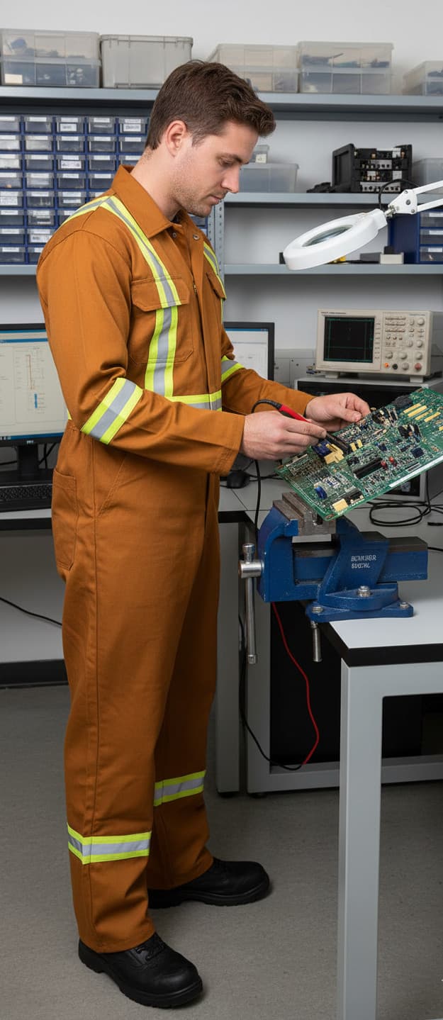 Flame Resistant Hi Vis Coverall with Leg Zipper 2