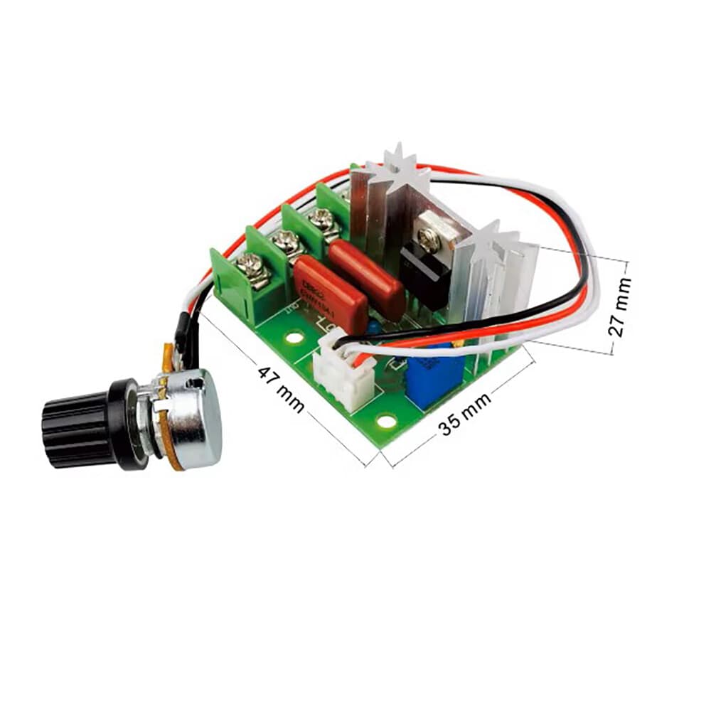 2X AC 110 220V 2000W High Power Voltage Regulator Dimmer Motor Speed Controller 6