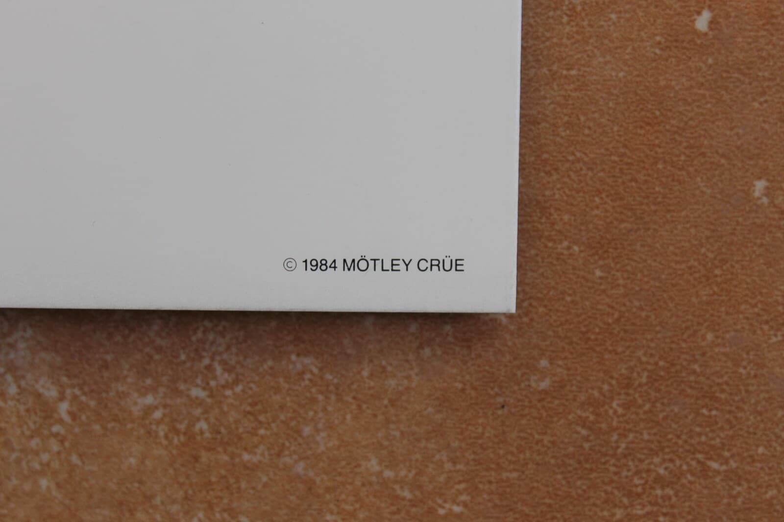 Motley Crue Shout At The Devil 1984 Christmas Card w/ Cocaine Sixx Mars Lee Neil 6