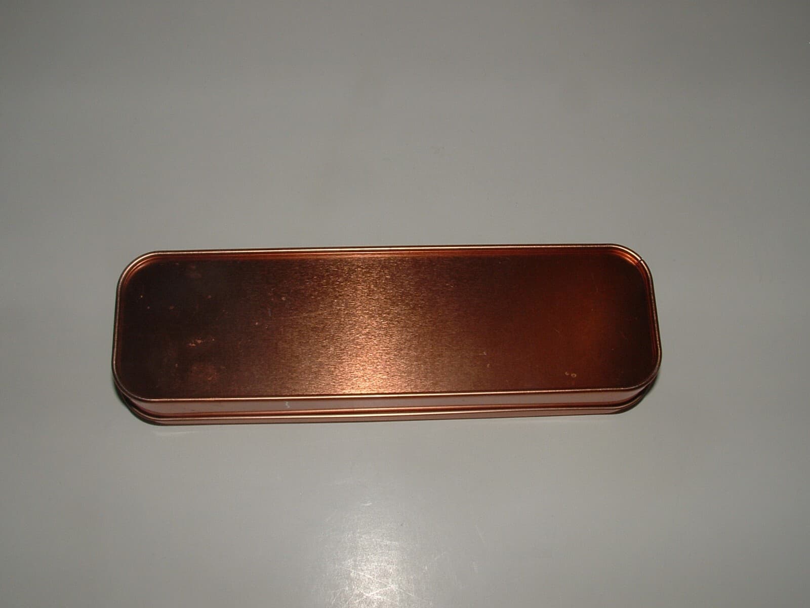 3-Piece Copper Metal Train Cookie Cutter Set, In Tin, Age Unknown, pre-owned 5